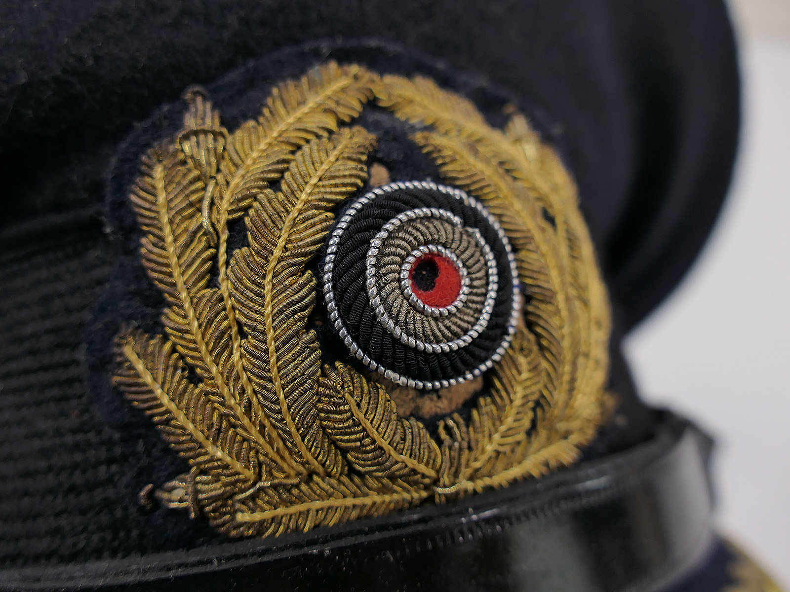 Antike Kriegsmarine Schirmmütze ADMIRAL mit Original Effekten (Mützenadler + Kokarde) COLLECTION