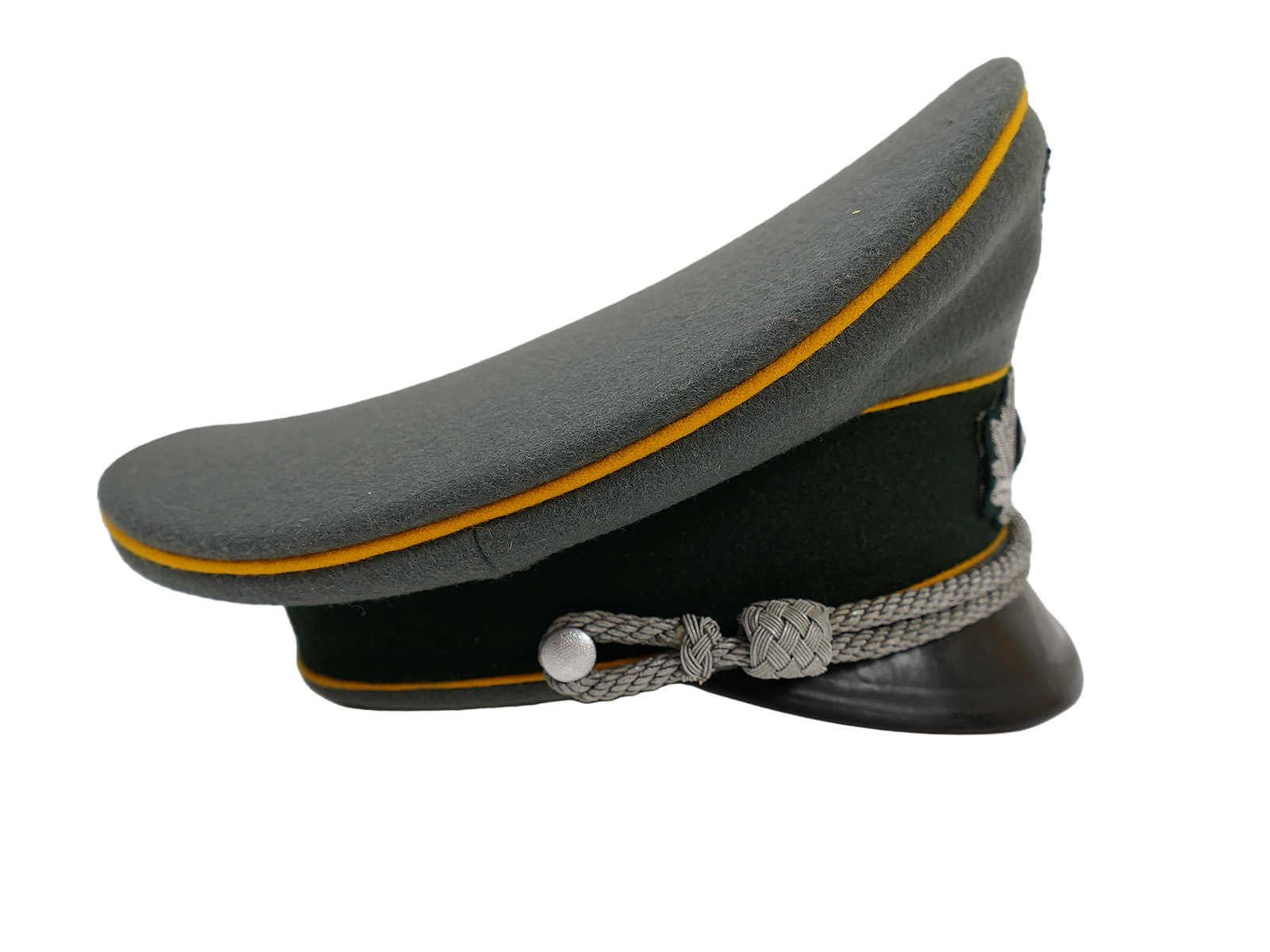 Wehrmacht Schirmmütze Offizier Kavallerie Regiment 6 mit Schwedter Adler Gr.56 Premium Museumsanfertigung COLLECTION