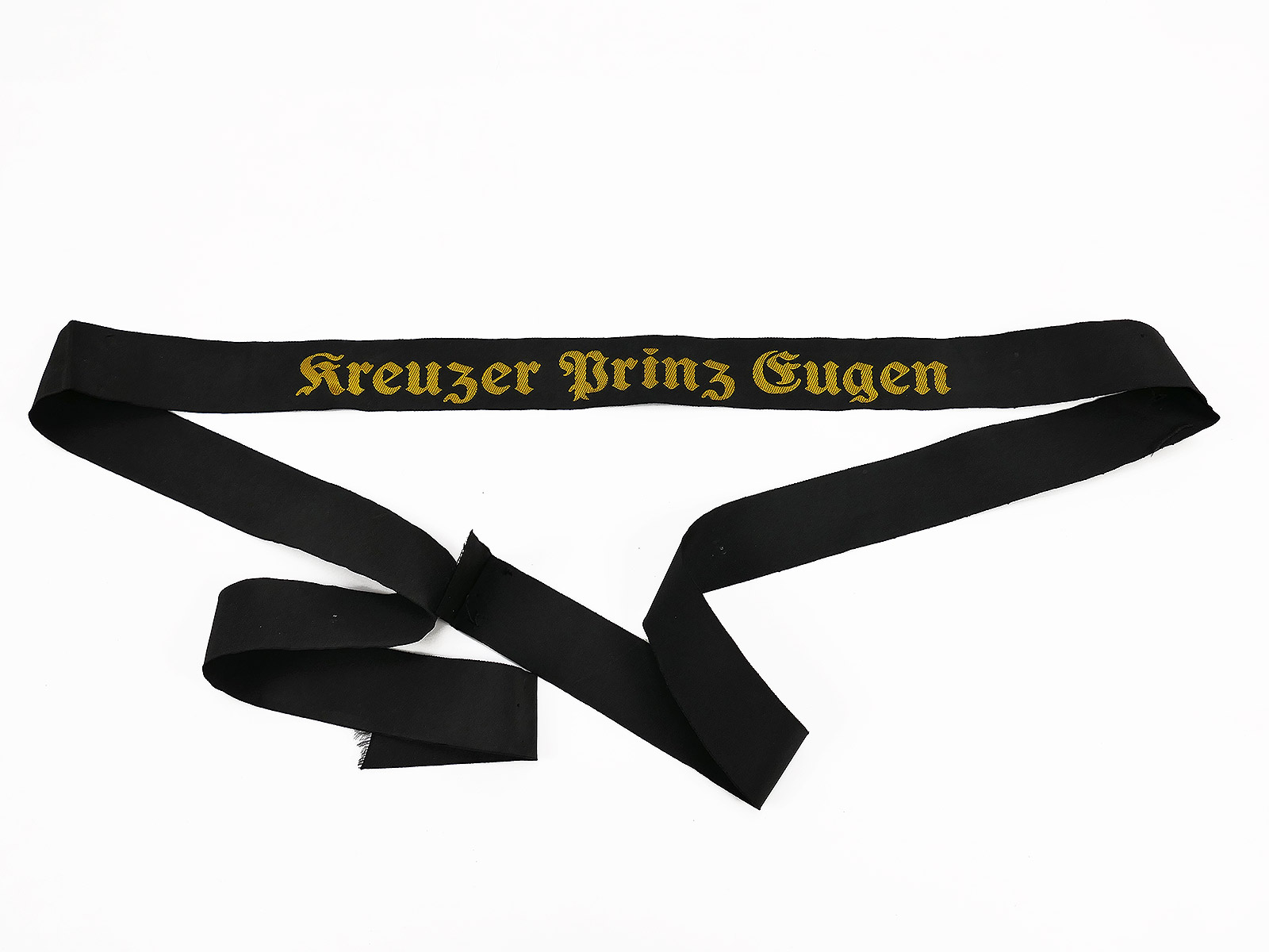 Kriegsmarine Mützenband " Kreuzer Prinz Eugen " 150cm Tellermütze Marine