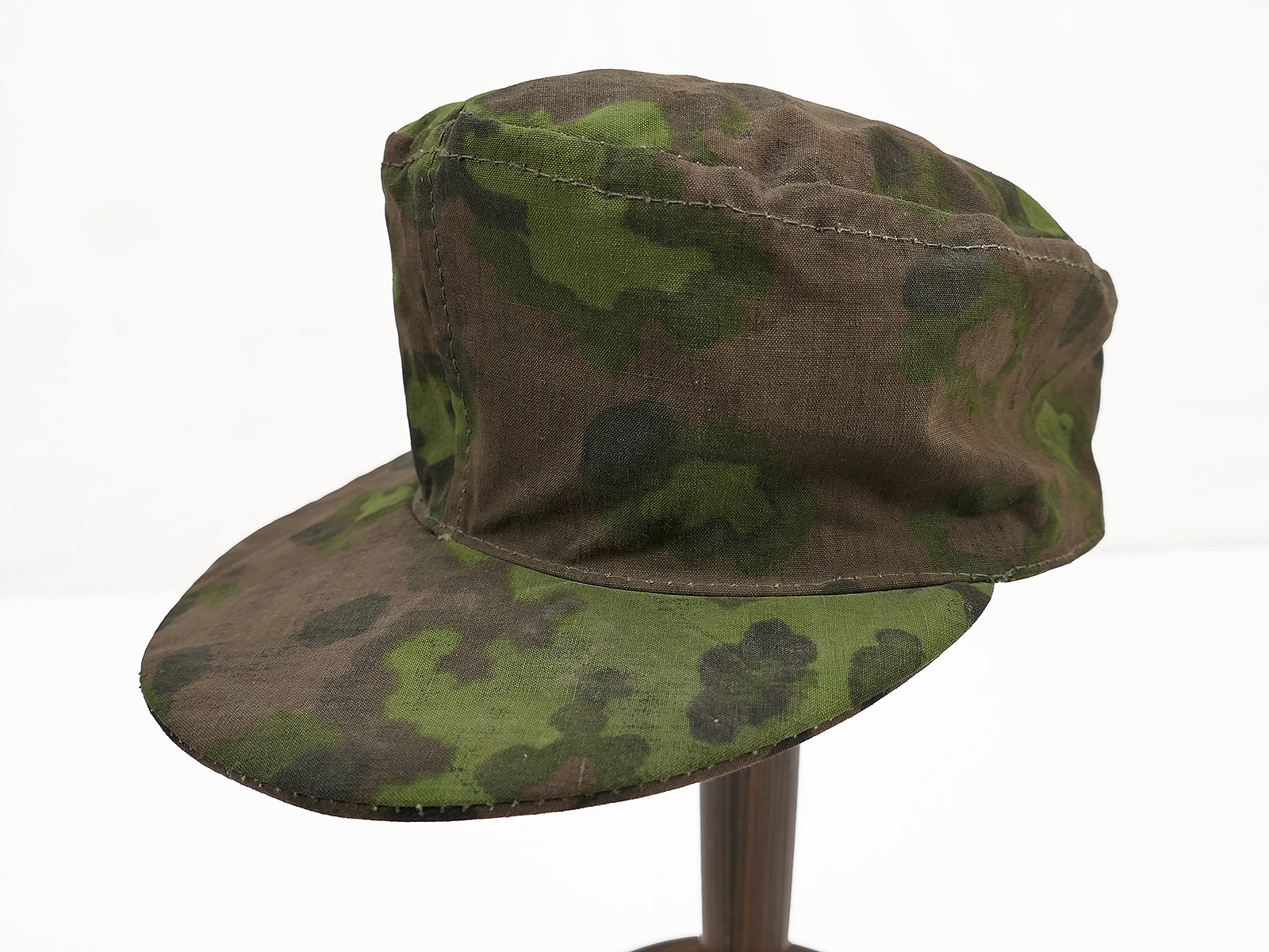 Waffen SS Frontfertigung Feldmütze Original Stoff Eichenlaub FRÜHJAHR Gr.58 Tarnmütze 
