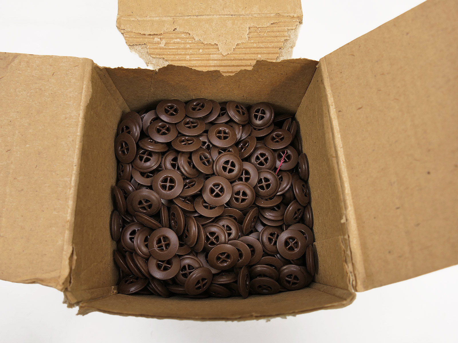 12x Stück Knöpfe braun Afrikakorps Luftwaffe Uniform 17mm DAK Tropen