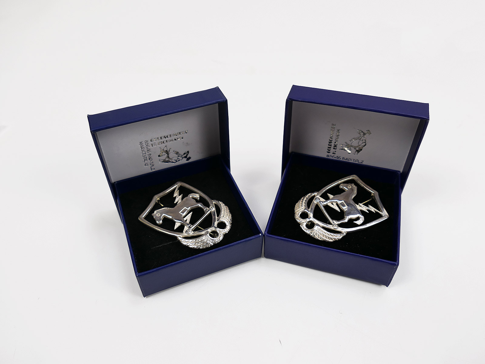 US Army Barett Abzeichen 10th Special Forces Group SFG " Trojan Horse " 800er Silber BAD TÖLZ