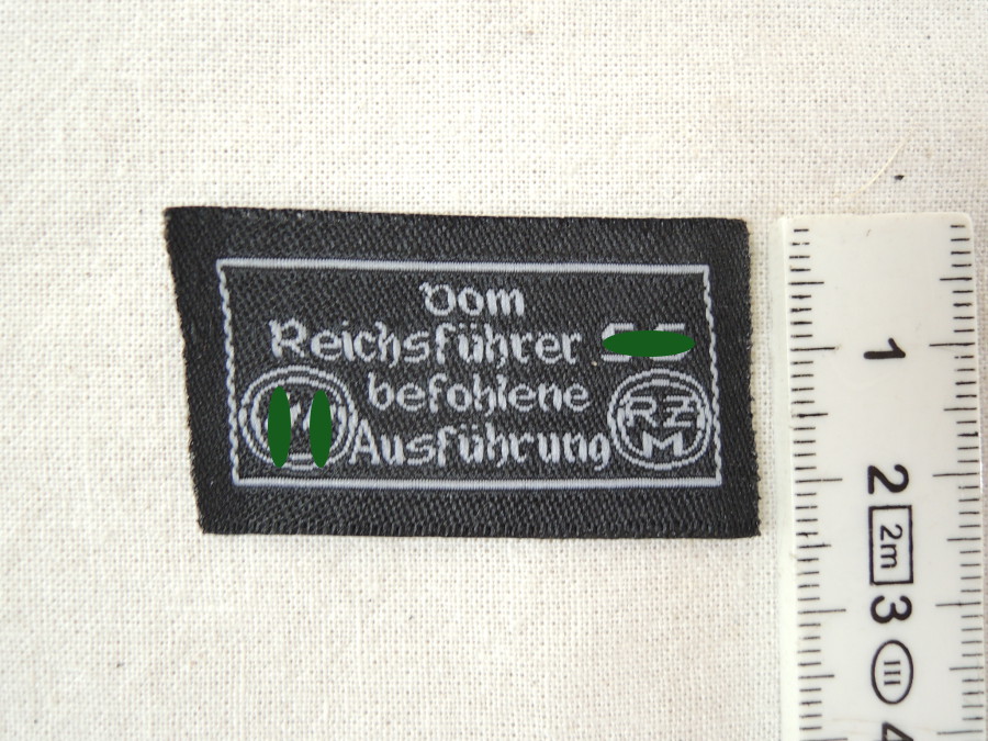 RZM Herstelleretikett für Bekleidung