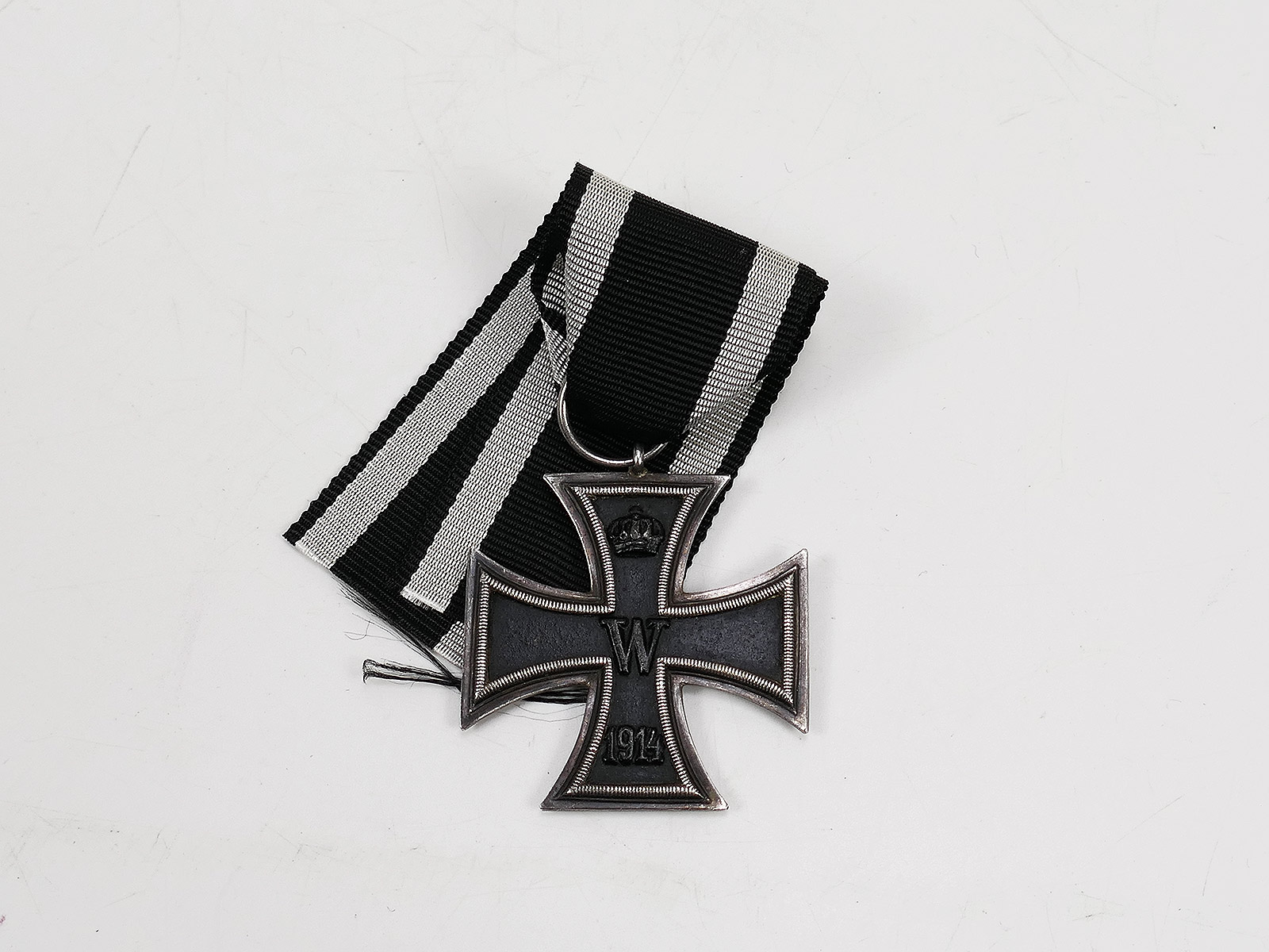 #C Original WK1 Eisernes Kreuz 2.Klasse 1914 / 1813 EK2 mit Hersteller am Band 