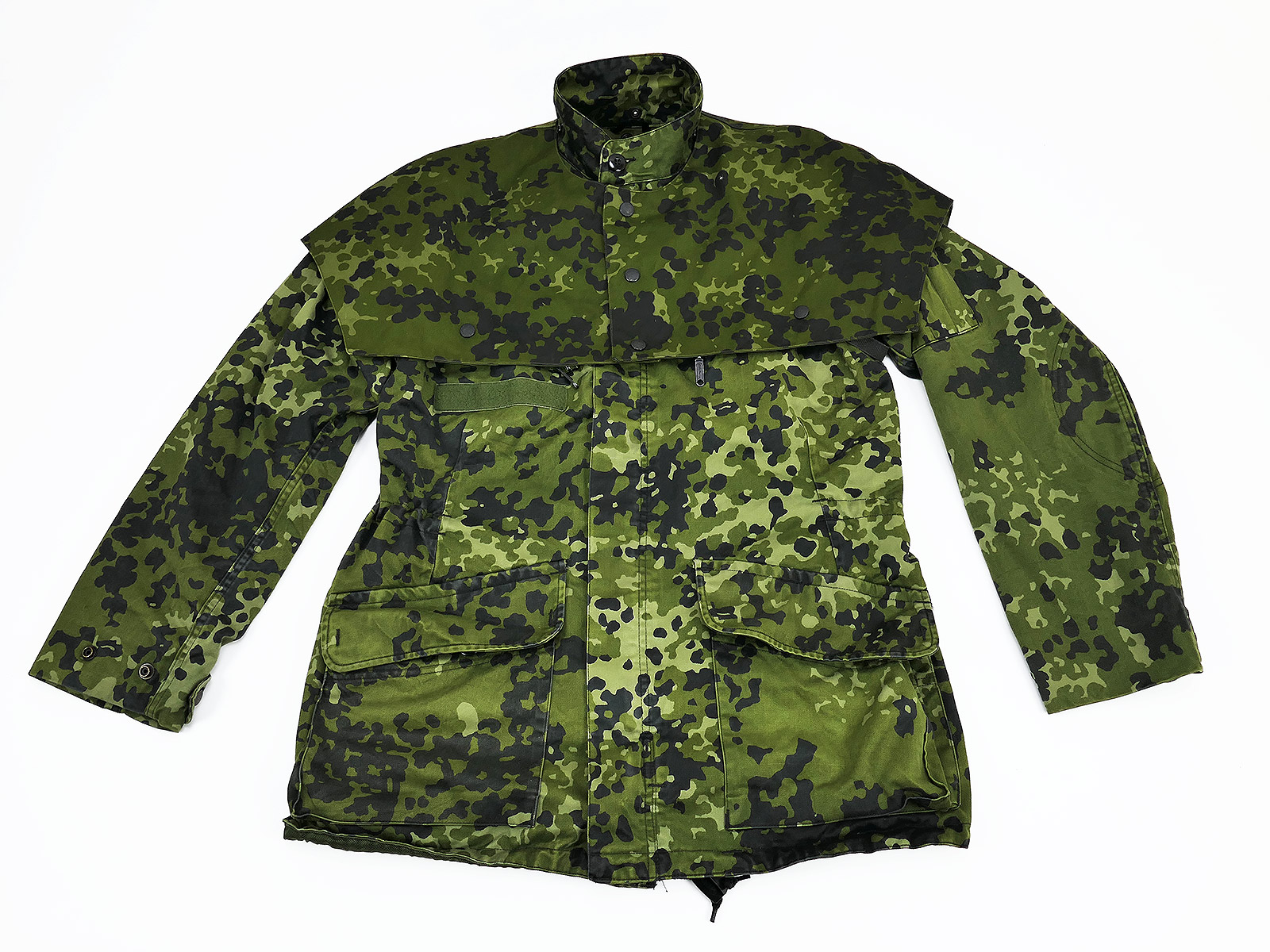 Dänemark Armee Woodland camouflage Feldjacke HMAK 1992 Gr. Medium mit Schulterschutz