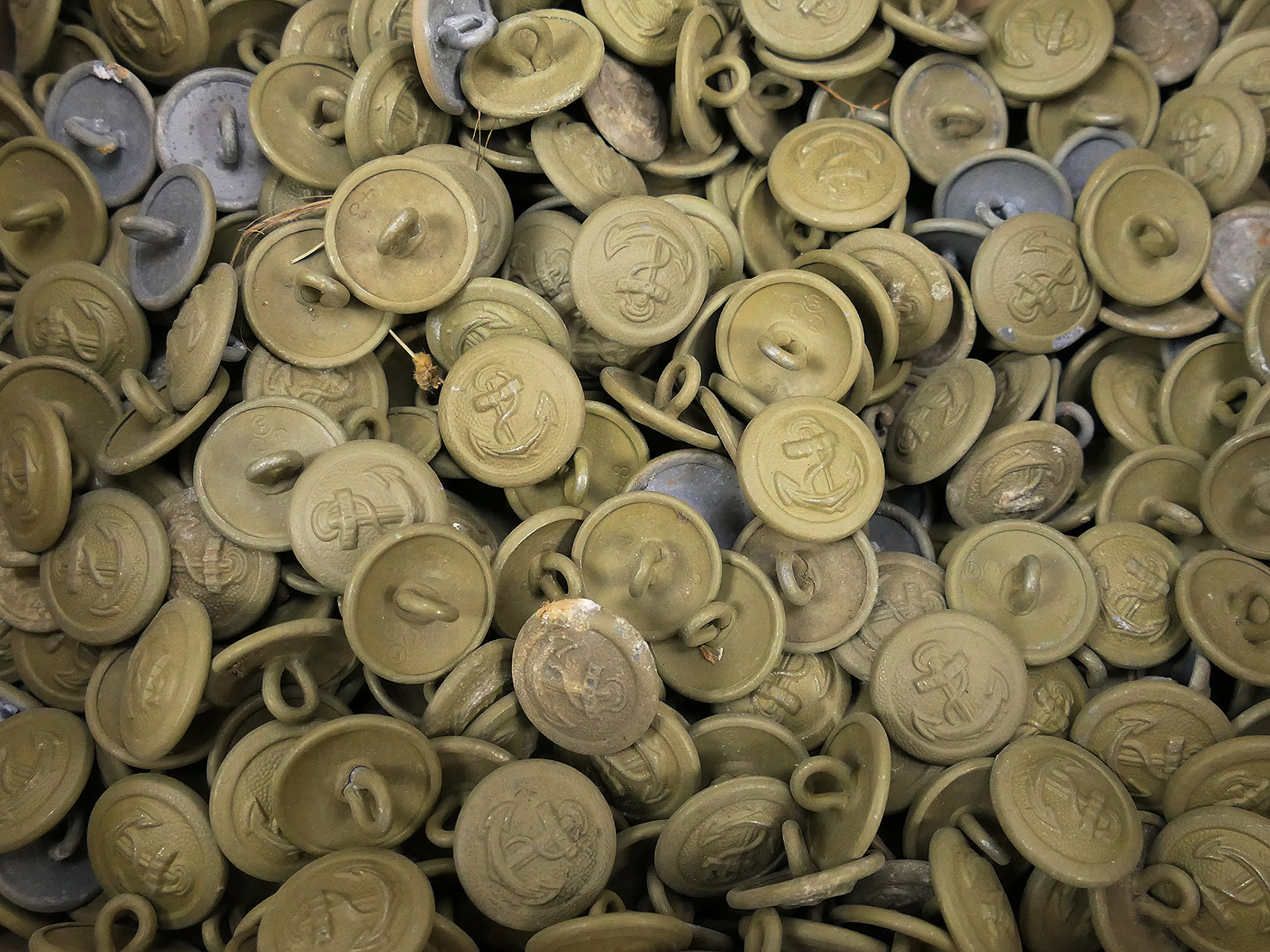 P1435222 1x Stück Marine Uniform Knopf 18mm Tropen Kriegsmarine Knöpfe Uniformknöpfe Tropenhemd