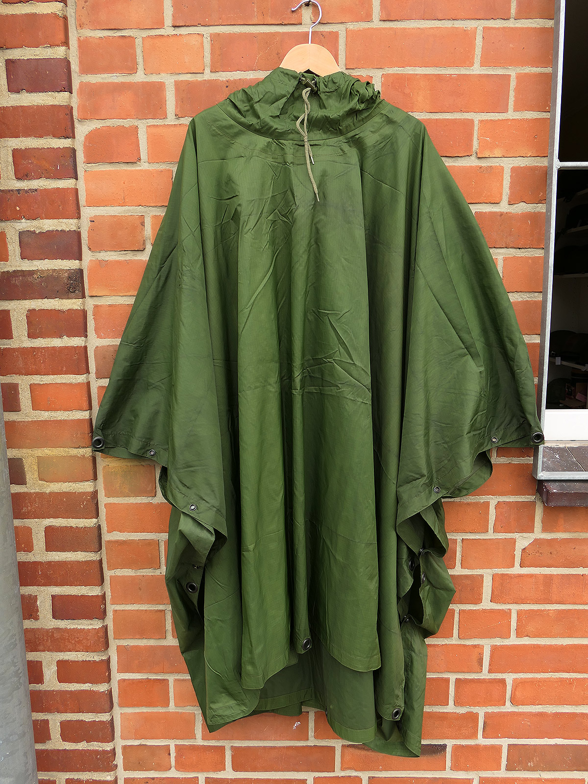 Original Danish Army Lightweight Poncho oliv gebraucht COLLECTORS ITEM