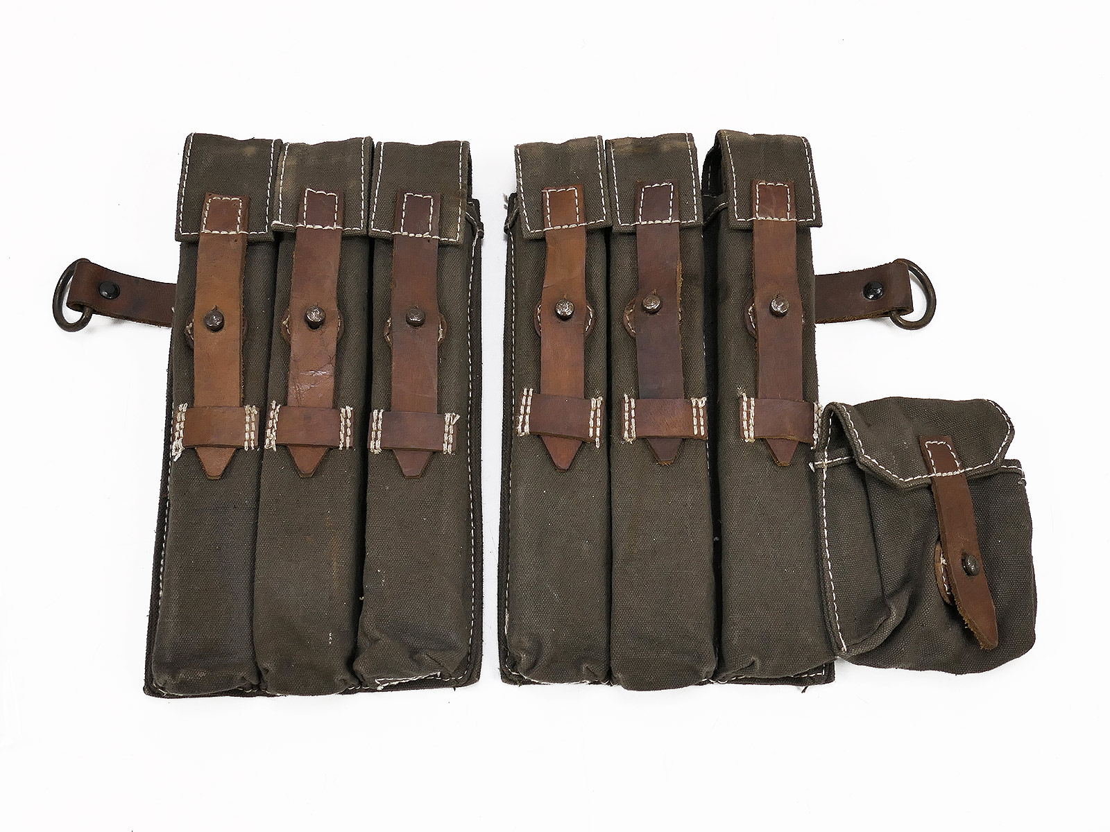 #/Z2 Wehrmacht Paar MP 38/40 Magazintaschen MP38 MP40 COLLECTION BATTLE WORN