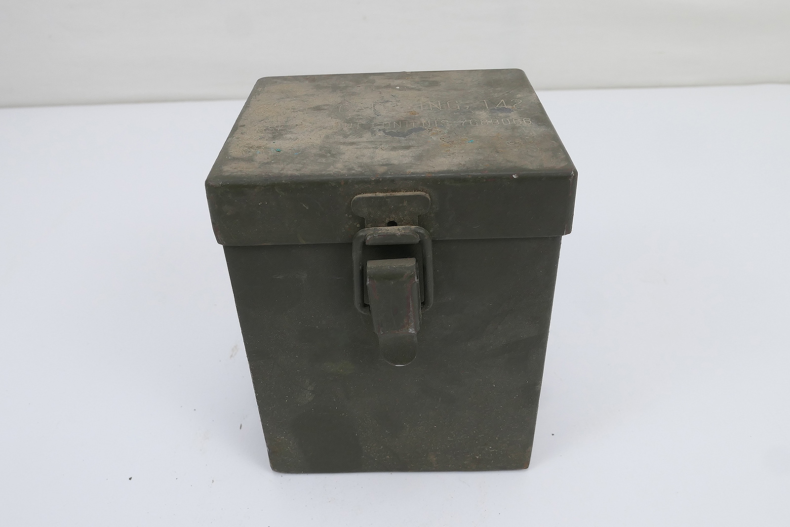 #F US ARMY WW2 Carrying Case T42 Metall Behälter für M4 Sight 60mm Mortar Optik