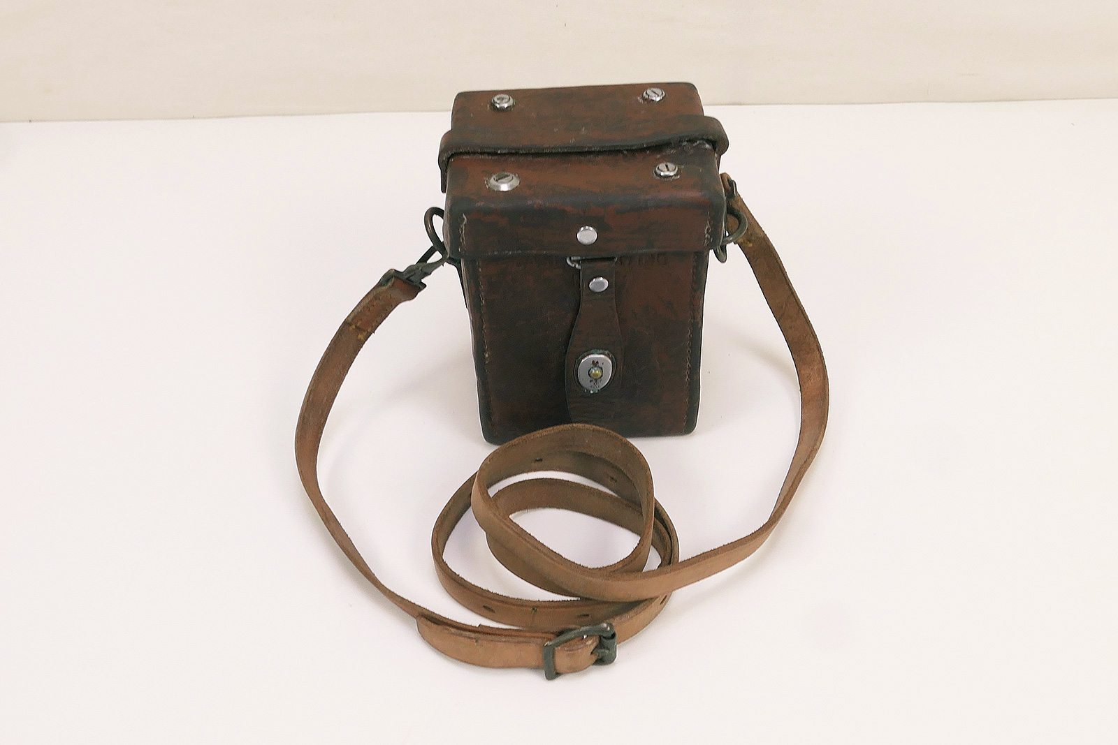 US ARMY WW2 Carrying Case M14 Leder Behälter für M4 Sight 60mm Mortar Optik