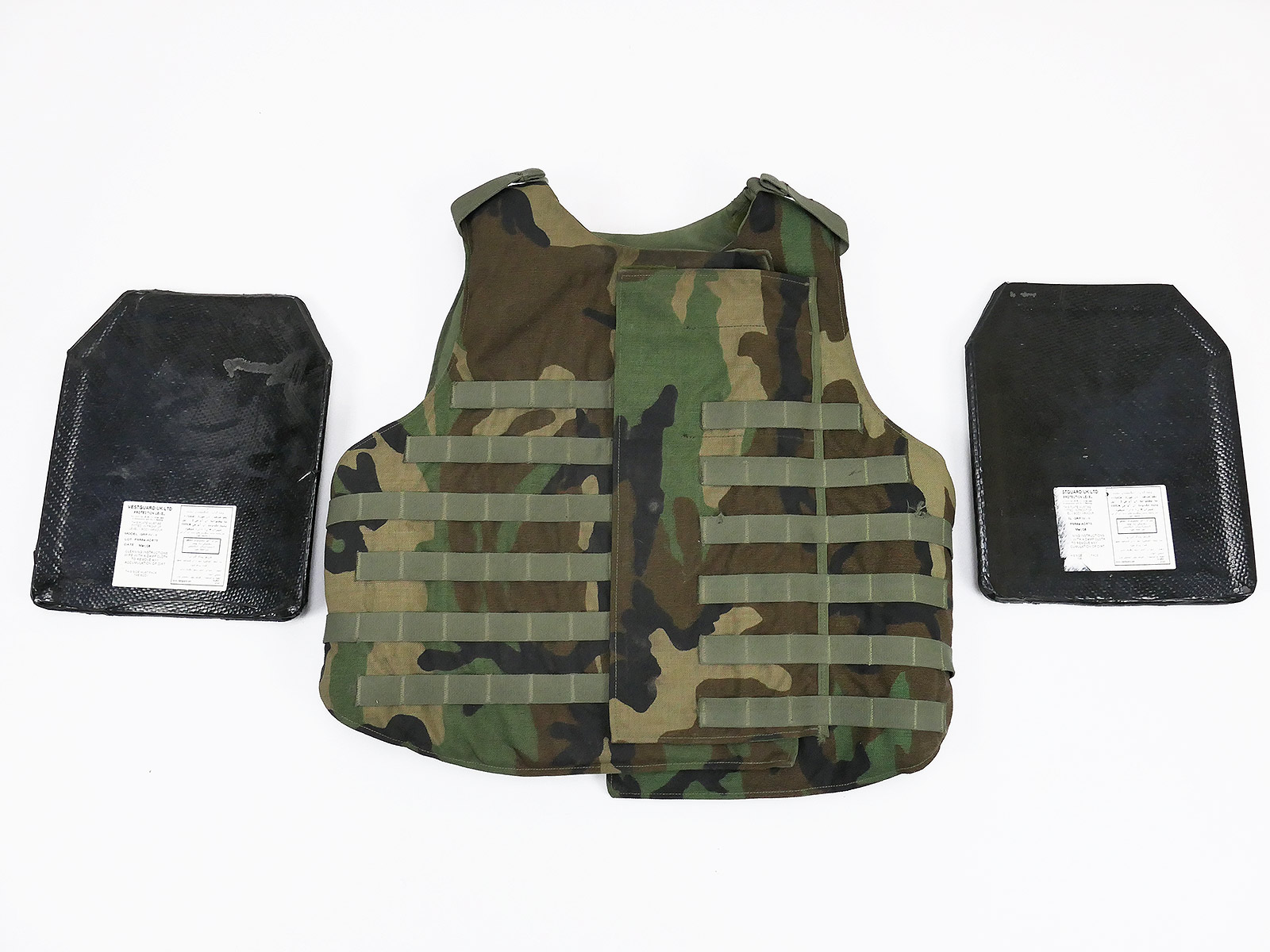 US Point Blank Interceptor Body Armor Einsatz Weste Gr. M Ballistic + Hardshell Platten