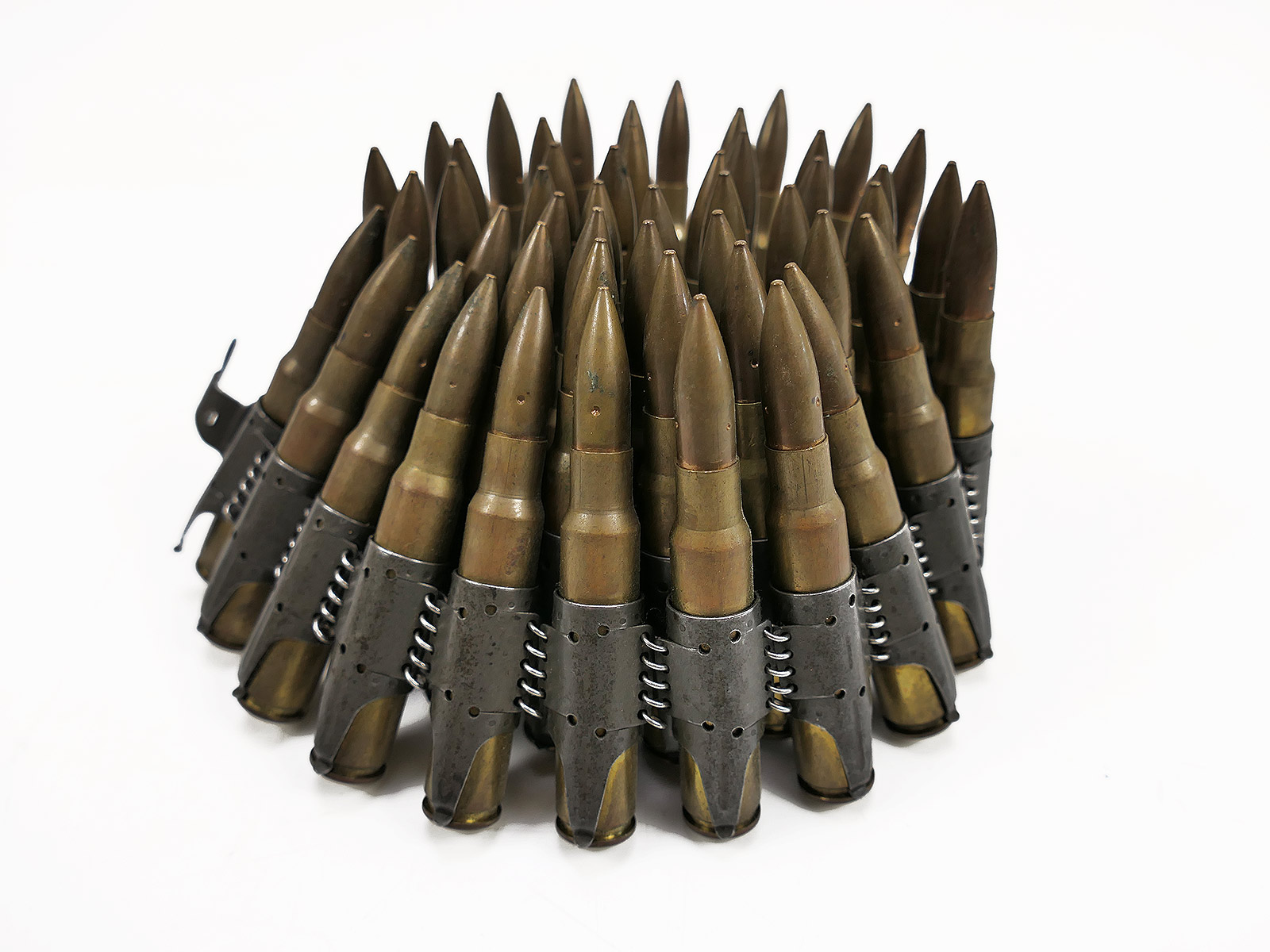 MG42 MG34 Patronengurt / Munitionsgurt 8x57 50x Deko Patronen auf MG Gurt