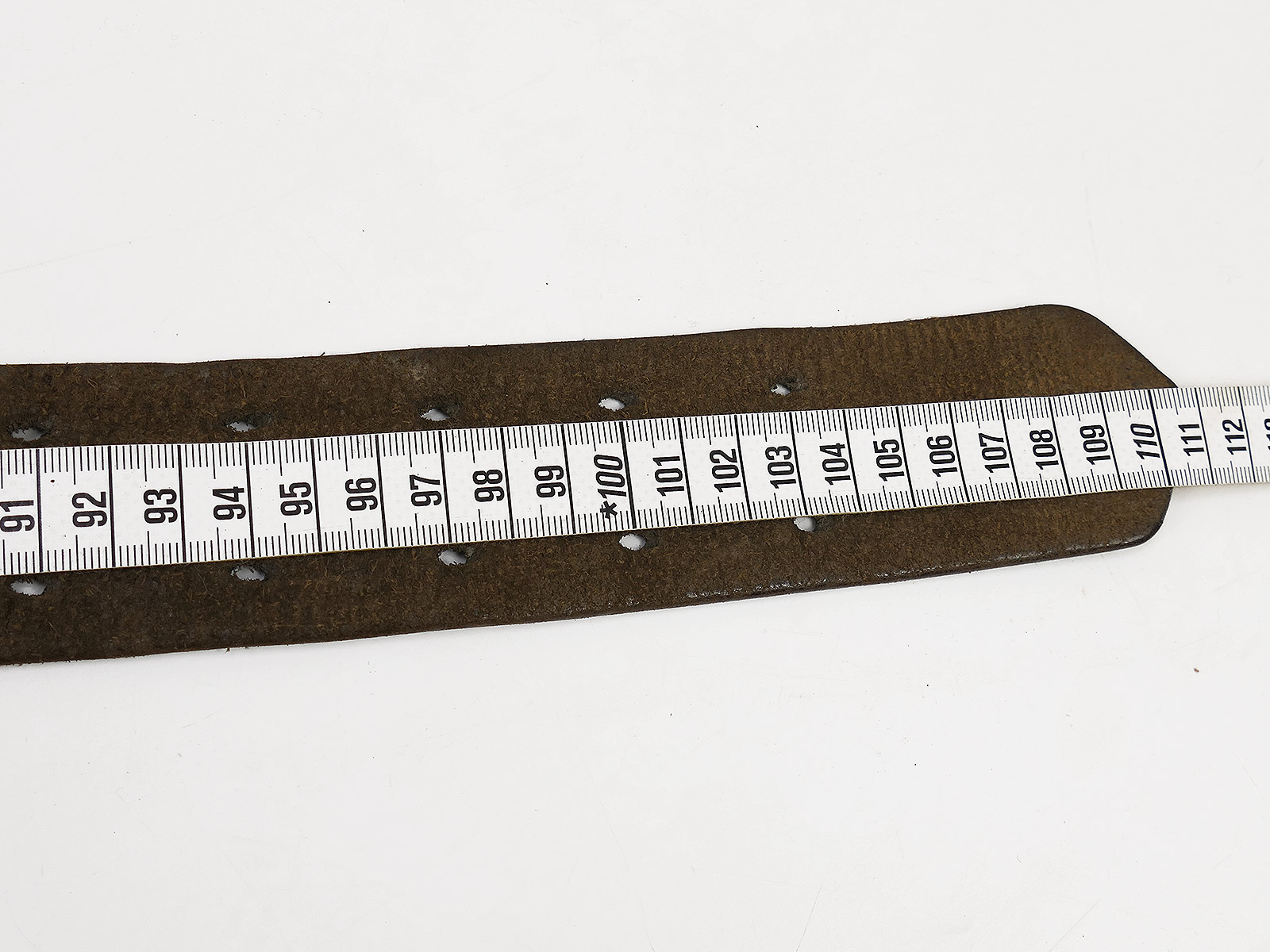 EINZELSTÜCK Vintage Assmann Zweidornkoppel Leibriemen 47mm Koppelriemen Lederkoppel 110cm