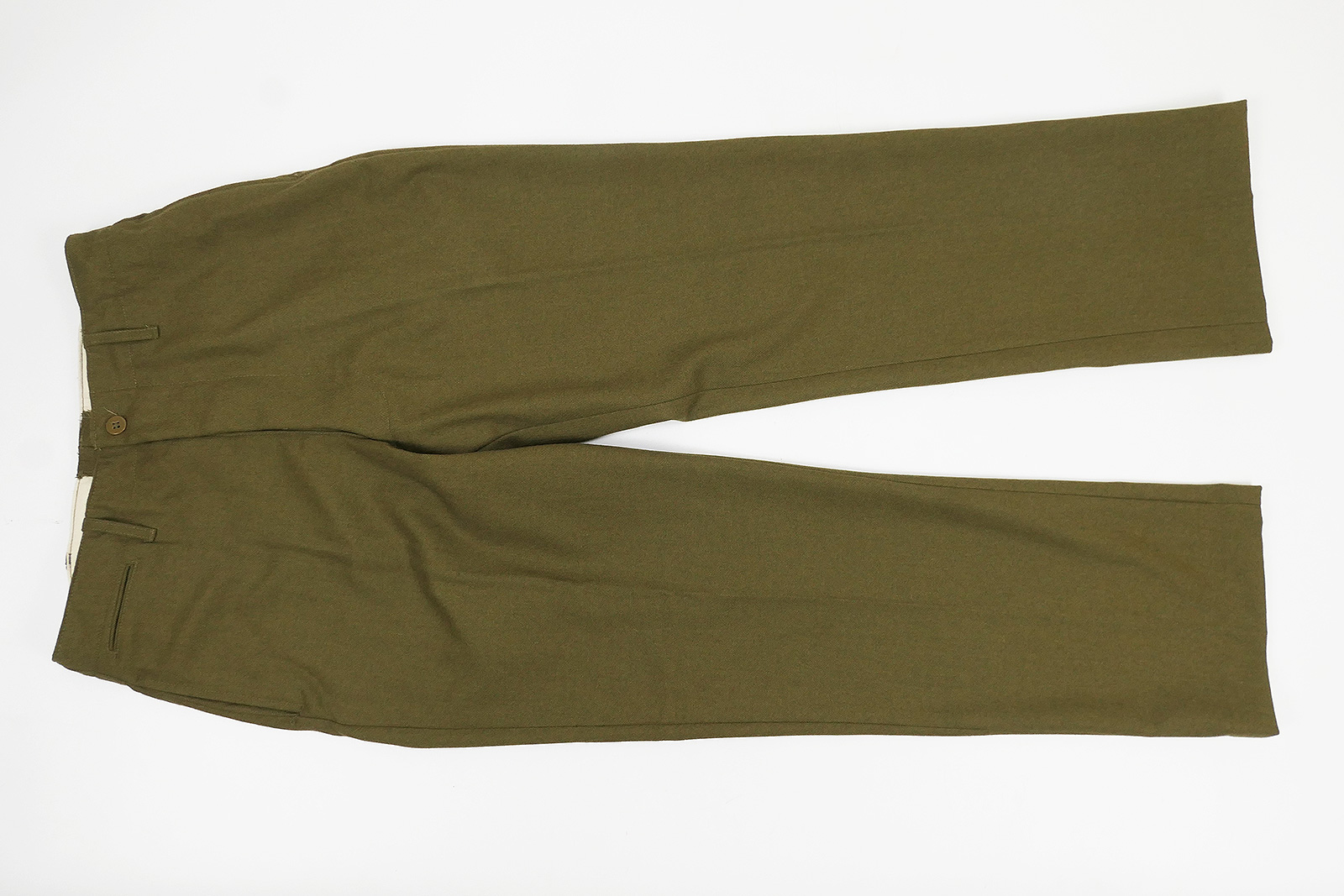 US WW2 M1937 Feldhose M37 Mustard Field Trousers Wool -ABVERKAUF-