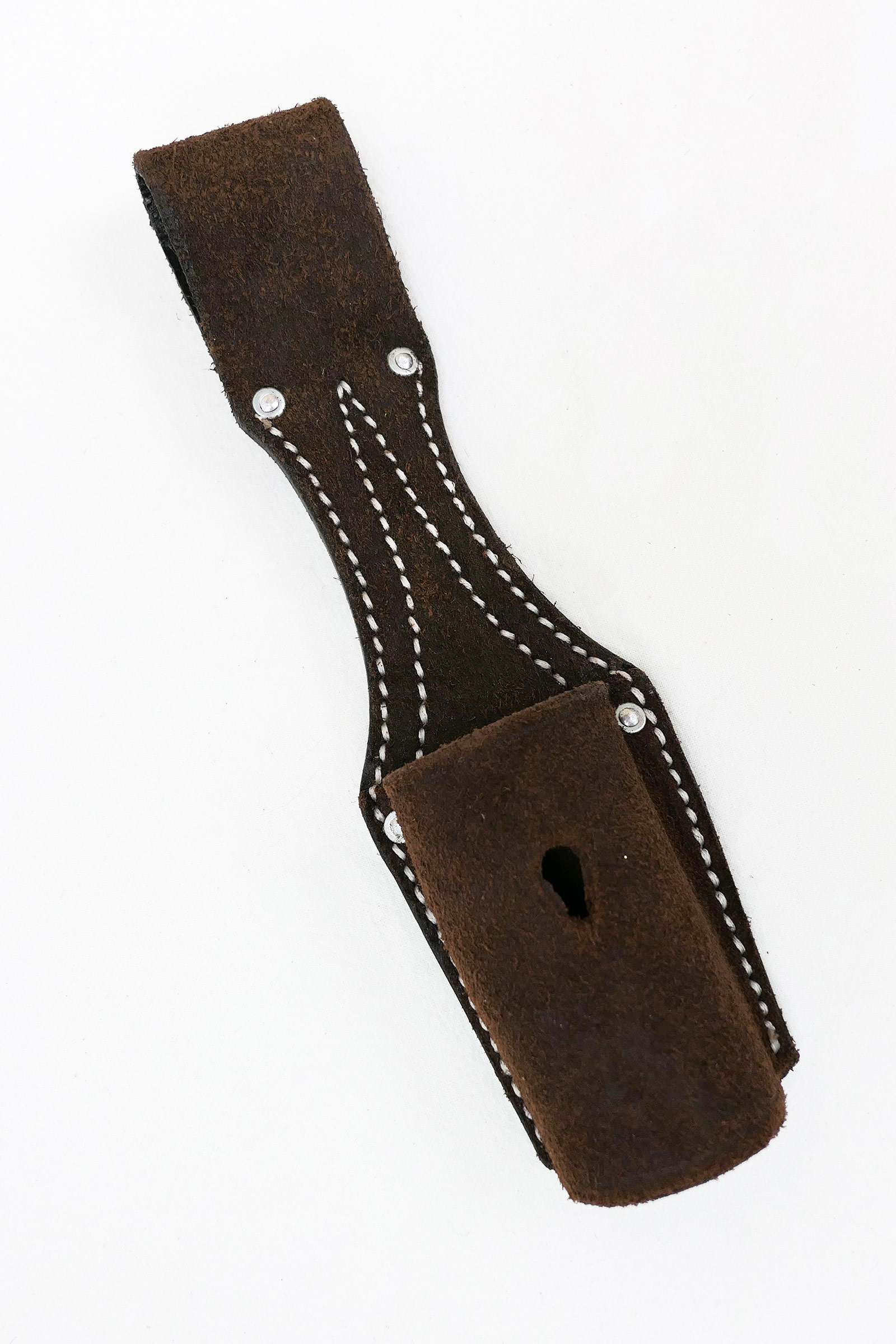 WK1 Leder Koppelschuh für Bajonett K98 G98 braun Büffelleder