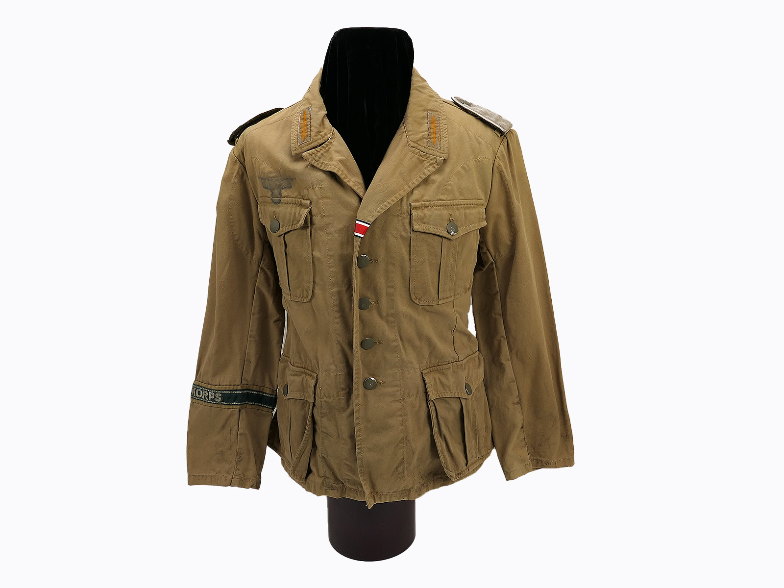 Filmrequisite DAK Afrikakorps Heer Viertaschenrock Feldbluse Tropen Uniform