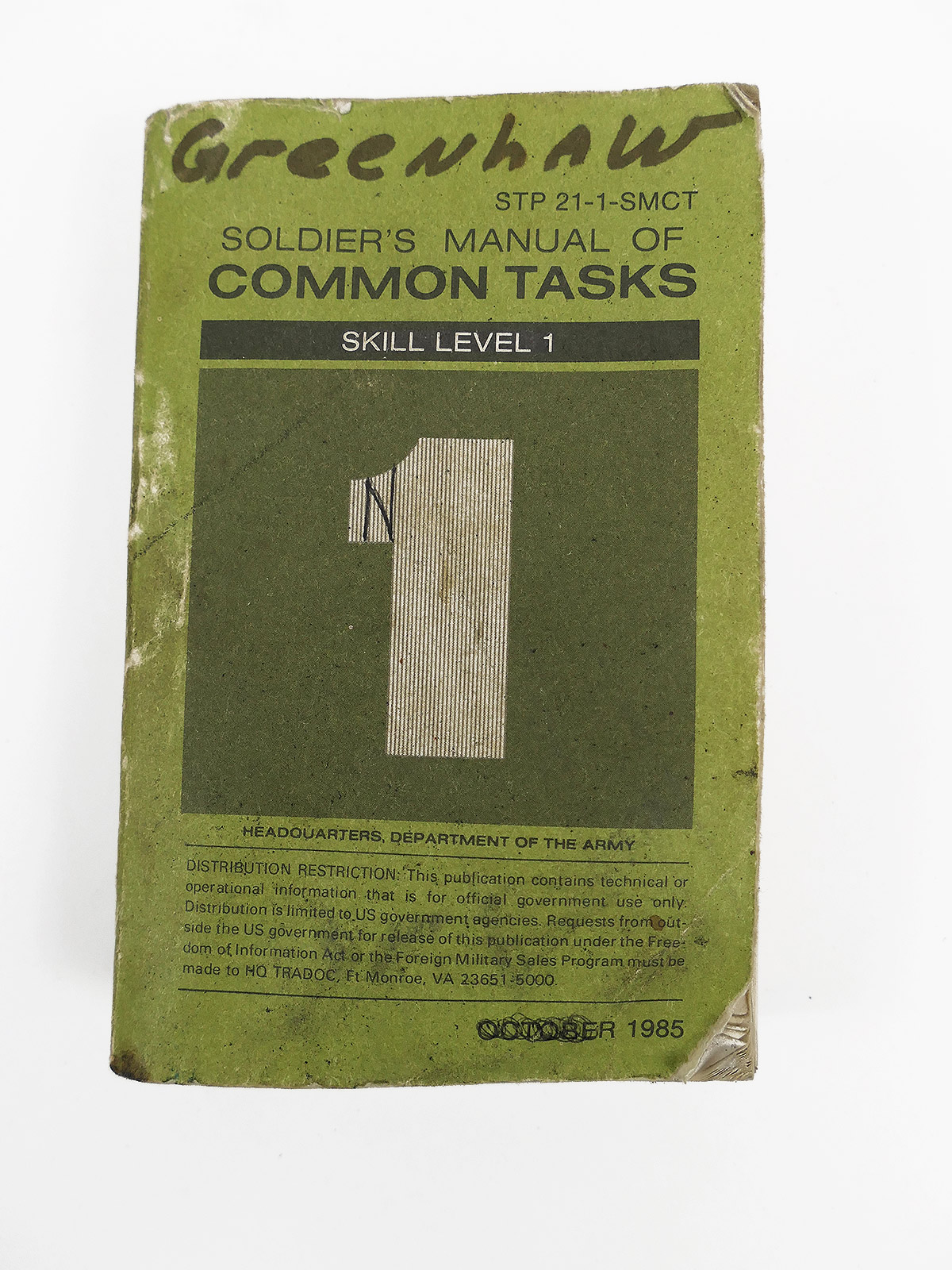 US Army Soldier`s Manual of Common Tasks Skill Level 1 - October 1985 - 500 Seiten + Abb.