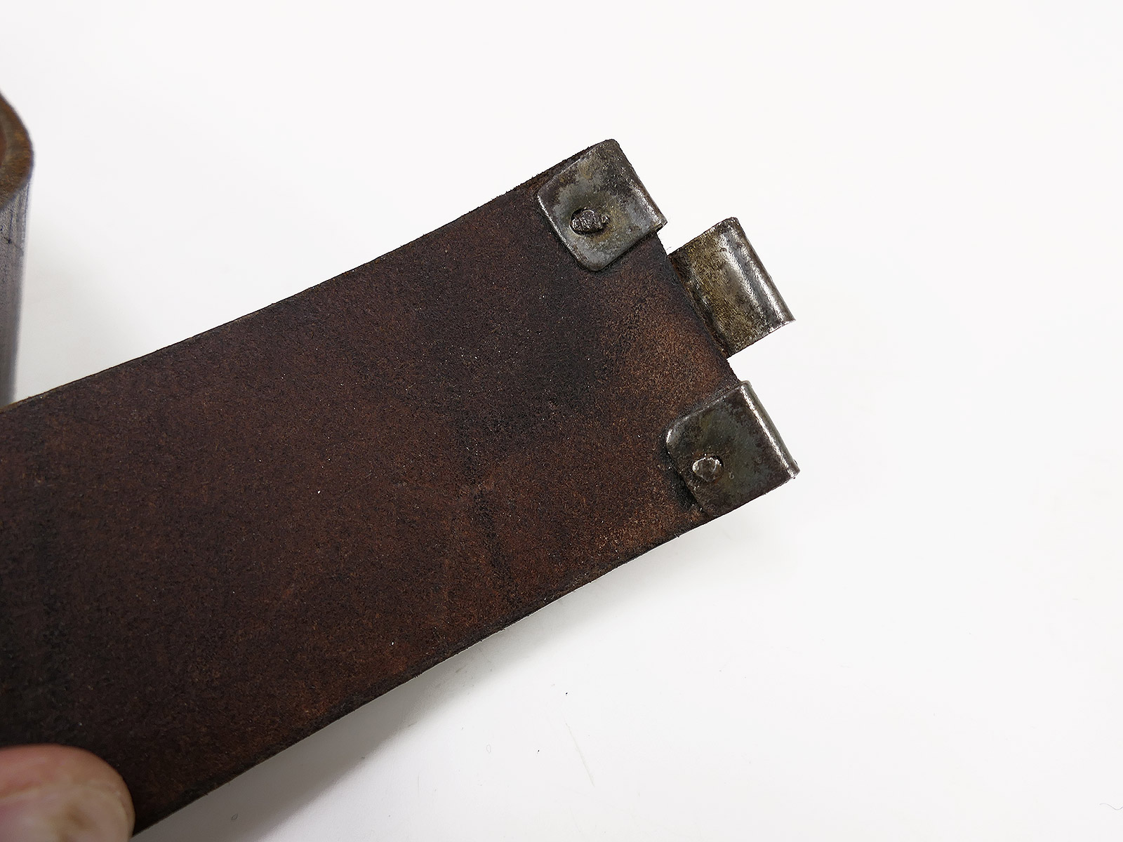 Luftwaffe Vintage Koppel / Koppelriemen Lederkoppel 105cm mit LW Flieger Alu Koppelschloss BATTLE WORN