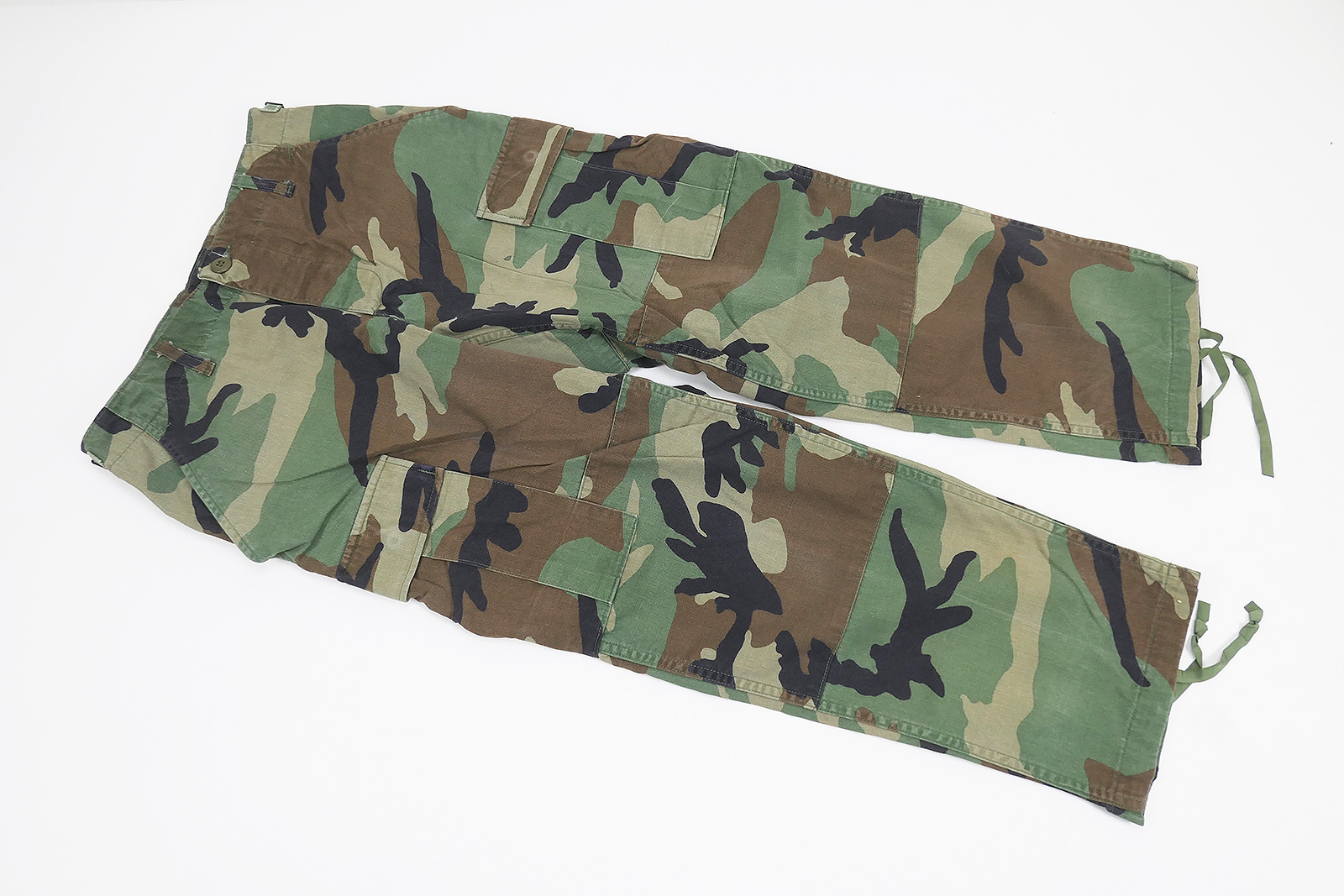 #16 US Army BDU Feldhose Combat Trousers Camouflage Woodland Tarnhose Small X-short