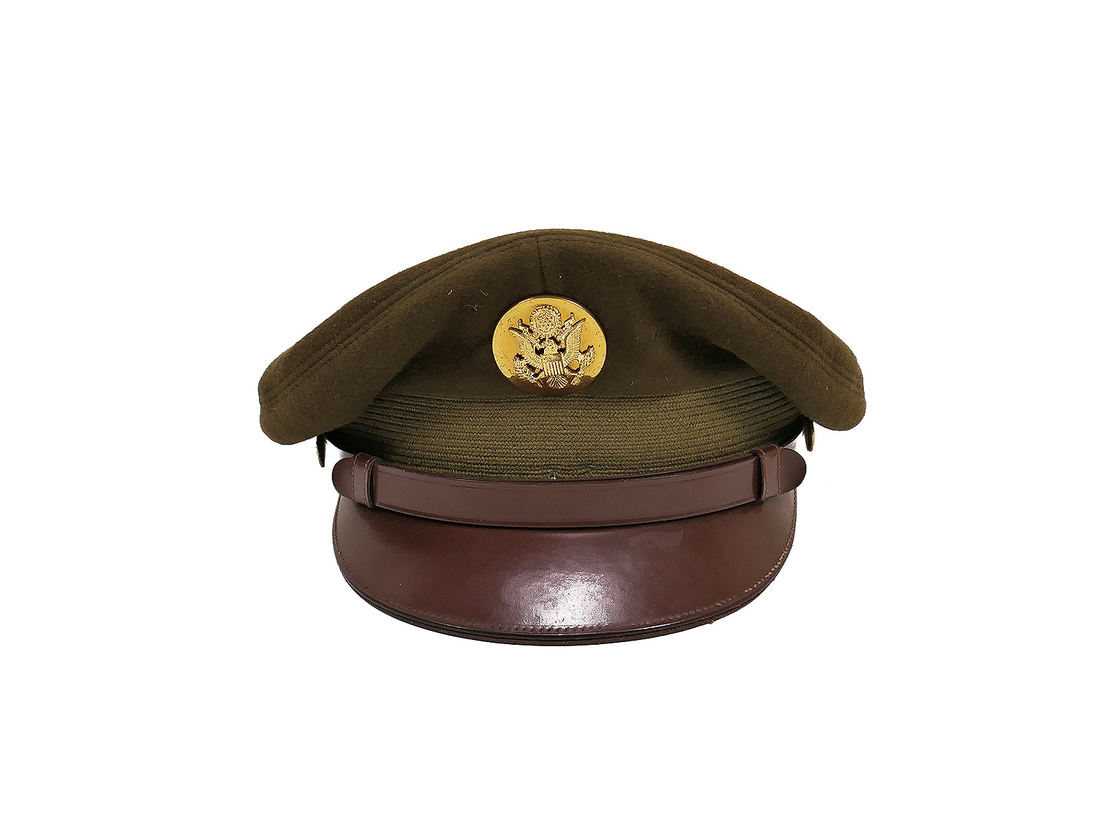 US ARMY WW2 ORIGINAL Service Cap Enlisted Men Top Schirmmütze COLLECTION