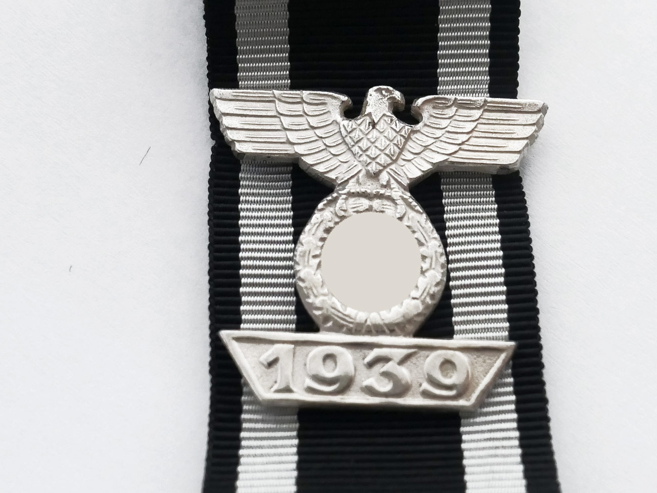 Wiederholungsspange 1939 am Band zum Eisernen Kreuz 1. Klasse 1914 / EK1