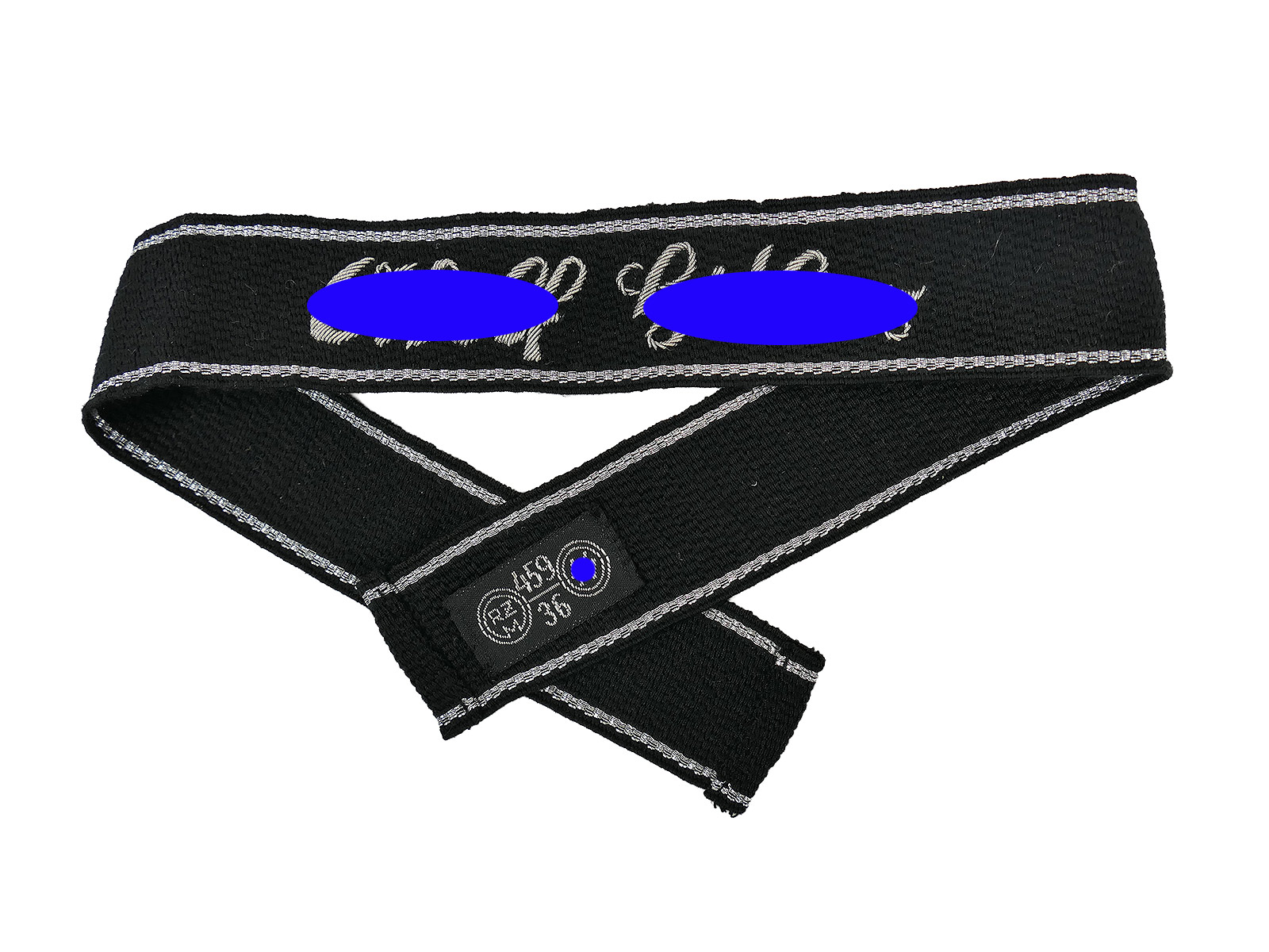 Waffen SS Ärmelband A.H. Leibstandarte LAH Offizier handgestickt mit RZM Etikett