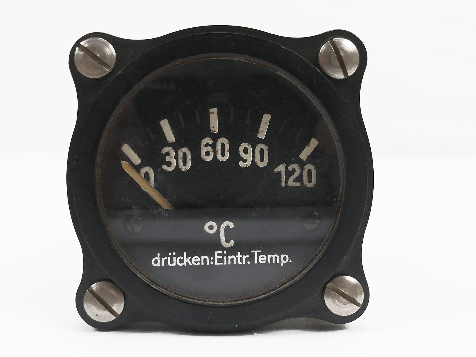 #1/ Luftwaffe Fl.20343 elektrischer Temperaturanzeiger Messerschmidt BF-109 Bordinstrument