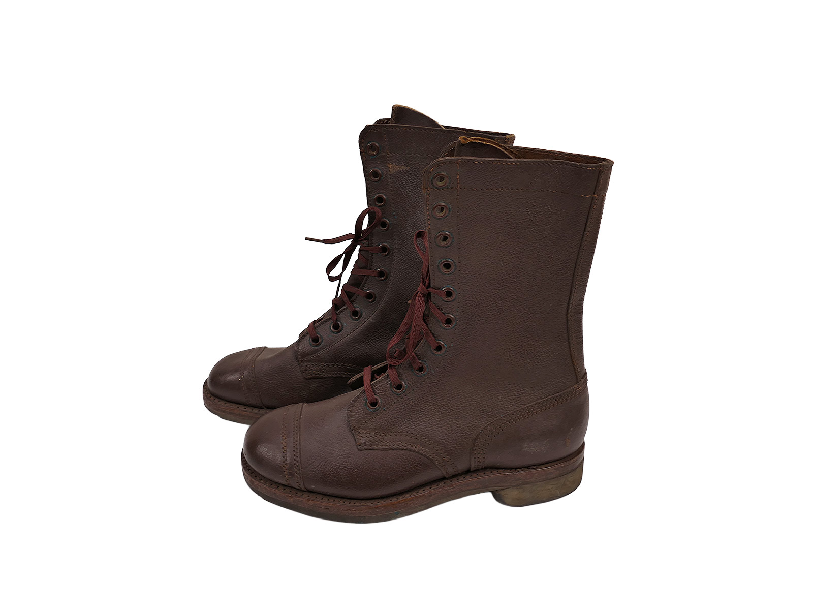 Vintage NL Combat Boots Brown ähnlich US Paratrooper WW2 Boots Stiefel Fallschirmjägerstiefel Gr. 41