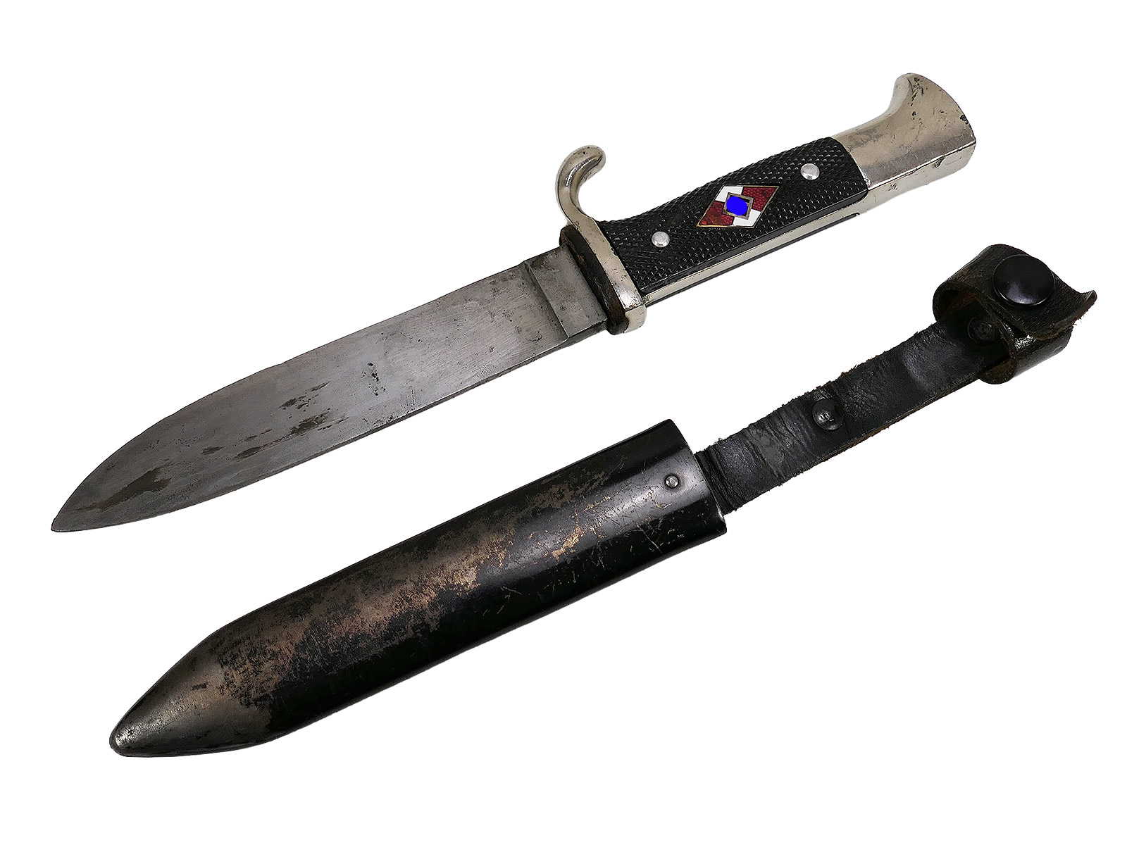 Original HJ Fahrtenmesser Doppelhersteller RZM M7/84 + Carl Schmidt Solingen 1938 COLLECTION