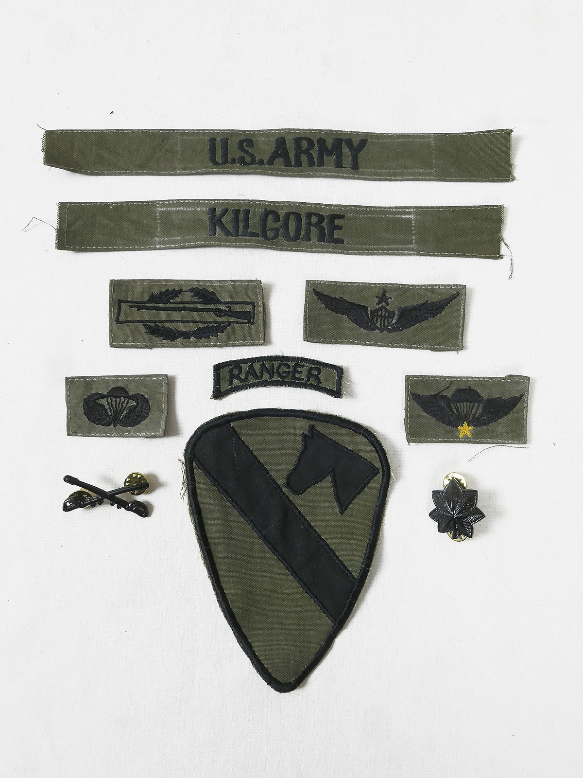 SET 1st CAV AIR US INSIGNIA BADGE PIN VIETNAM Abzeichen Apocalypse Now Lt. Colonel Bill Kilgore