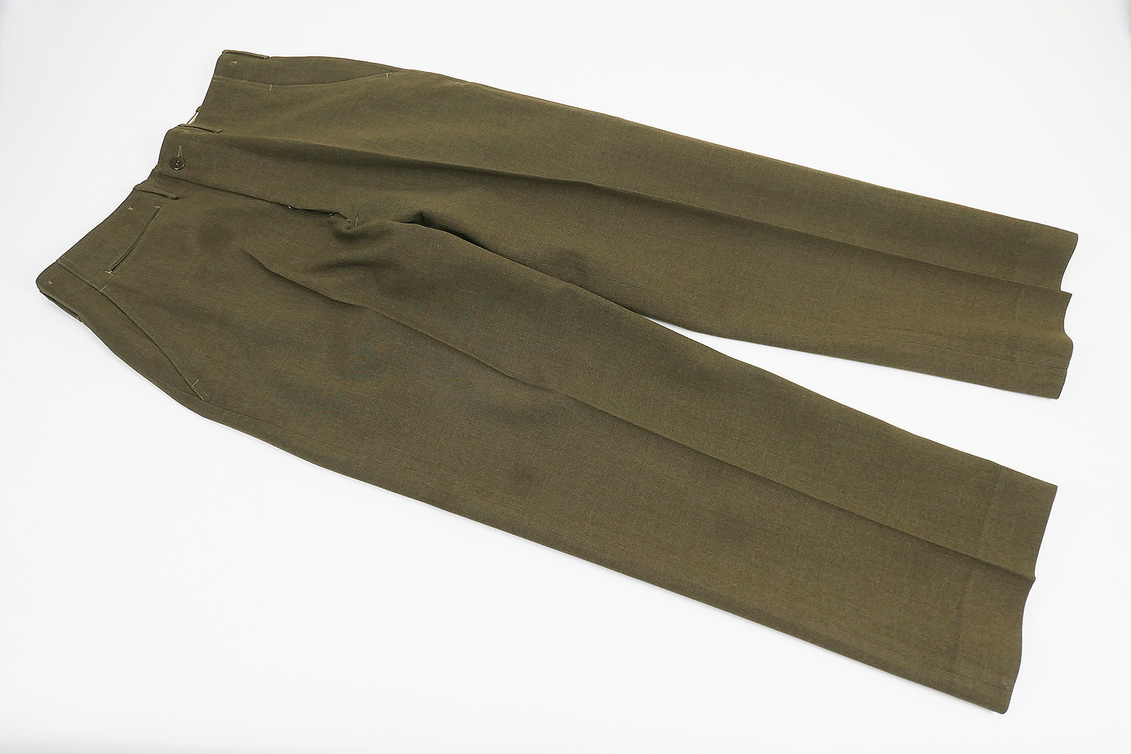 P1540308 US Feldhose Trousers Field Wool Serge O.D.33 Uniform Hose Feldhose W33xL31 mit Maßen