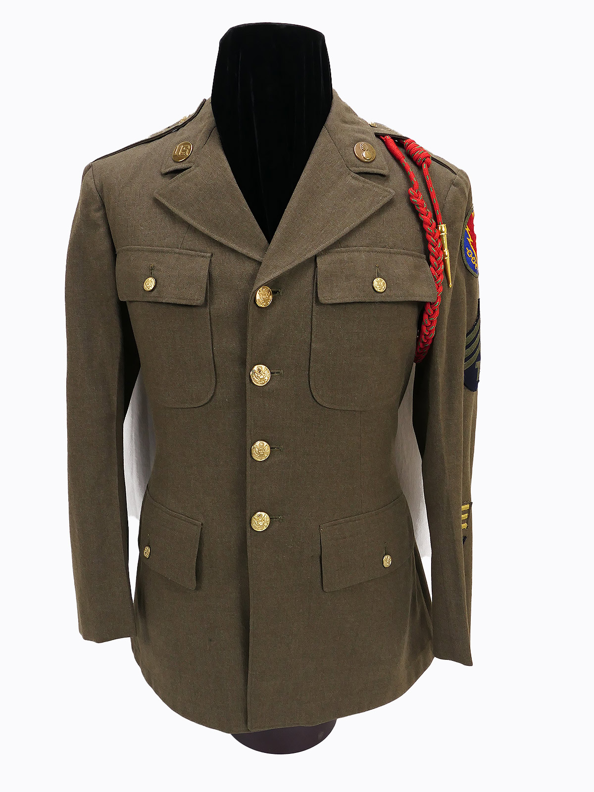 US ARMY WW2 Class A Uniform Enlisted Men T/4 - 37R