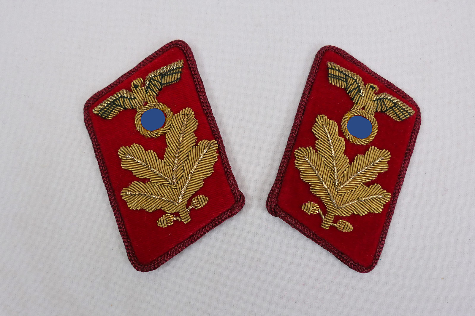 P1260861I7CeTzqy9t2Ka Kragenspiegel politischer Leiter der NSDAP in der Gauleitung - Dienstgrad Befehlsleiter