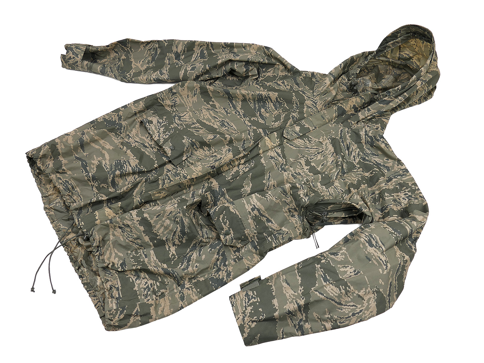 US Air Force Orc. Industries Parka Improved Rainsuit Jacke Regenjacke Nässeschutz Jacke ACU Gr. Small