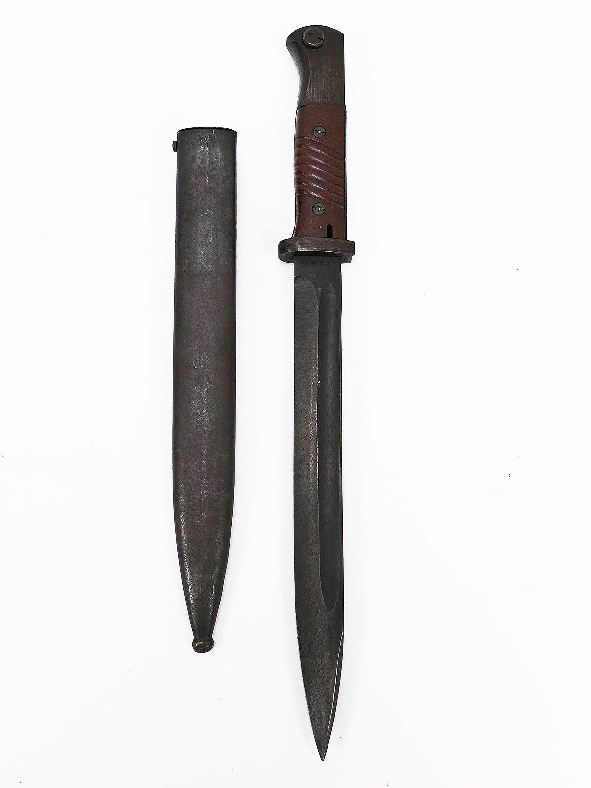 Wehrmacht Bajonett M84/98 K98 / Seitengewehr 44 asw mit Scheide