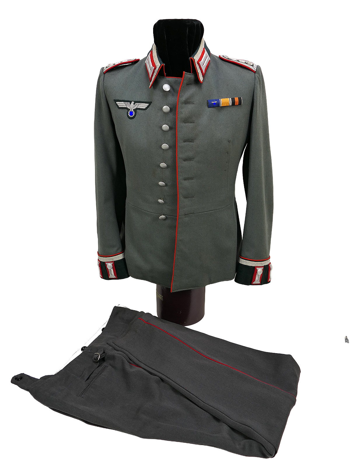 Uniform Ensemble Original Wehrmacht Parade Waffenrock Unteroffizier Artillerie mit Uniformhose COLLECTION