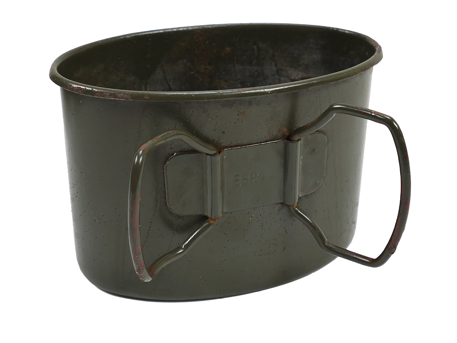 Wehrmacht Feldflasche MN42 mit Stahl Becher Wasserflasche TOP COLLECTION BATTLE WORN