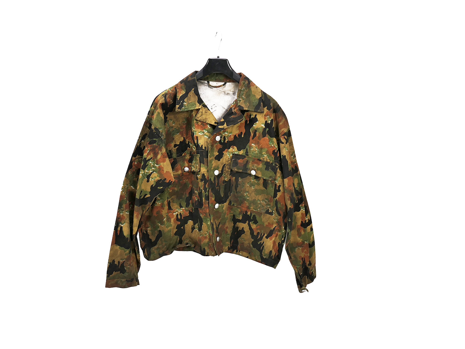 Original Filmrequisite "Fury" Waffen SS M45 Tarn Feldbluse Leibermuster Leibertarn
