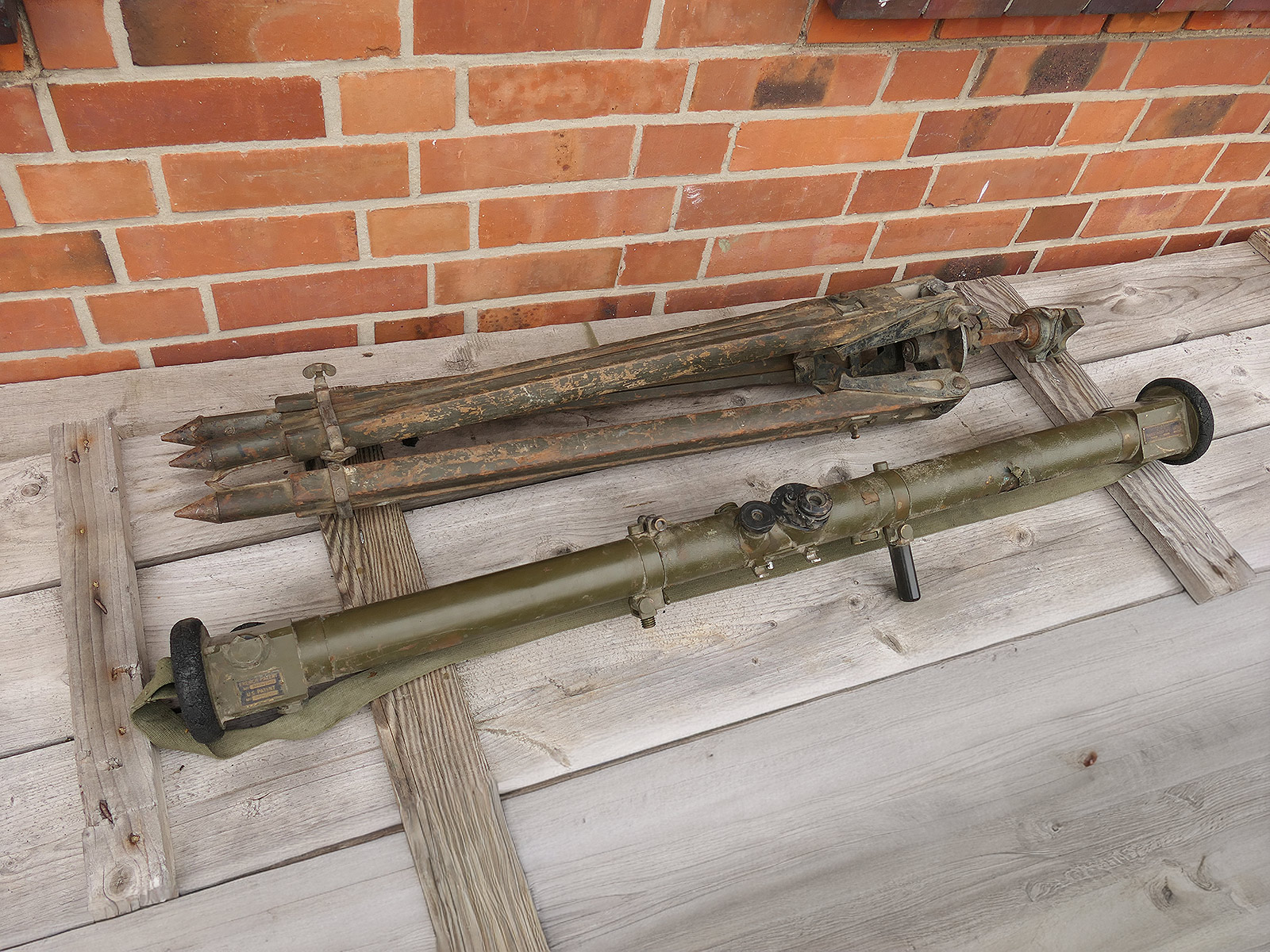 British Army WW2 Vintage Range Finder No.2 MKVII A.N.G.L. Entfernungsmesser mit STATIV