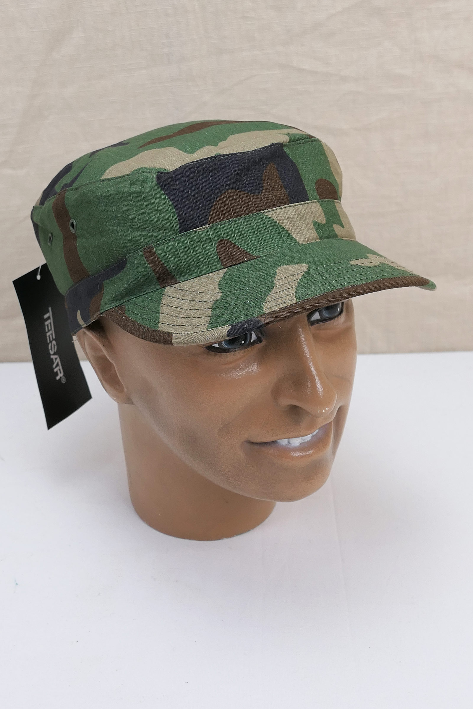 P1120213 US Army BDU Feldmütze Woodland Ripstop Fieldcap