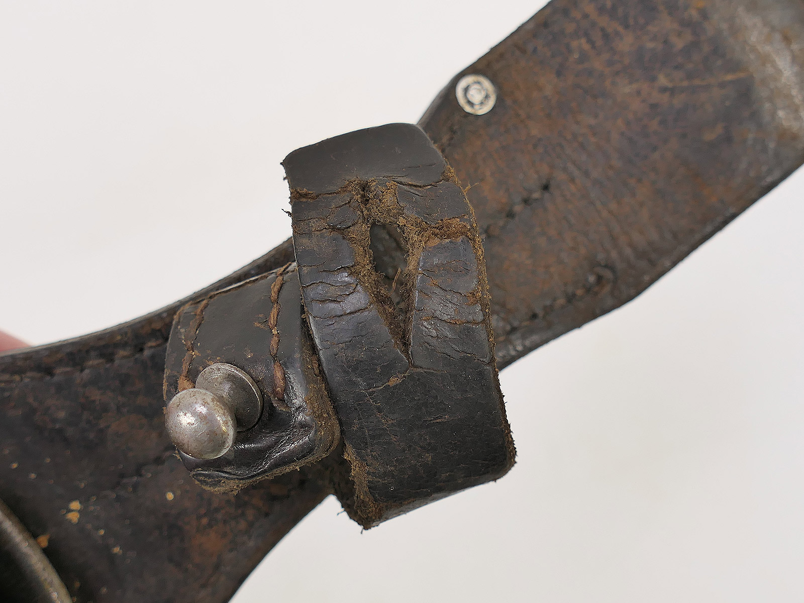 SET Wehrmacht Bajonett M84/98 Karabiner K98 / Seitengewehr mit Scheide + Koppelschuh BATTLE WORN