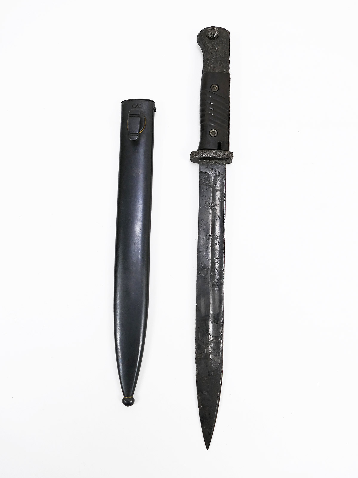 Wehrmacht original Bajonett M84/98 K98 / Seitengewehr Clemen & Jung mit Repro Scheide