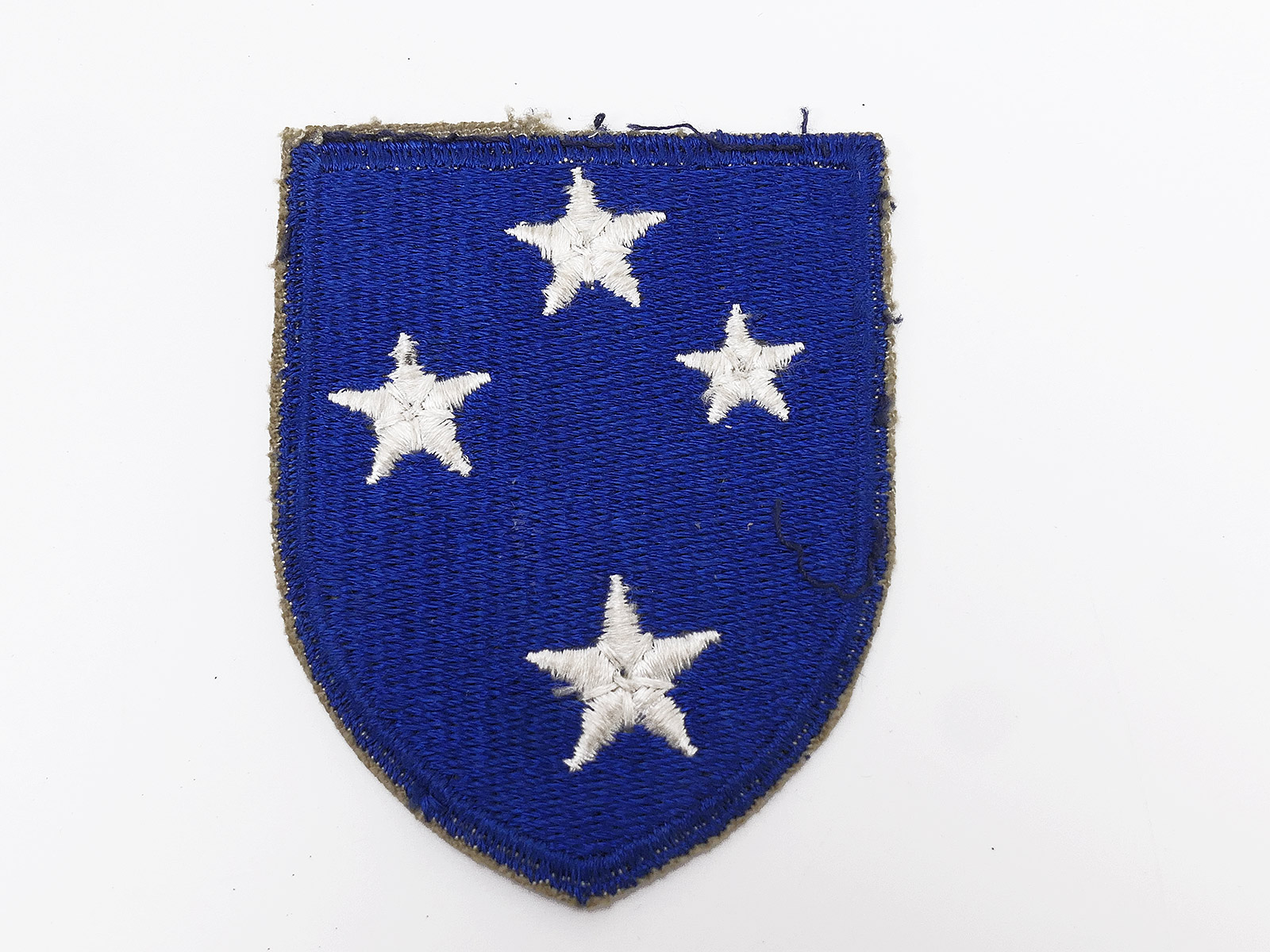 US ARMY Vintage WW2 Abzeichen Badge Uniform Patch 93rd Infantry Division Cut Edge