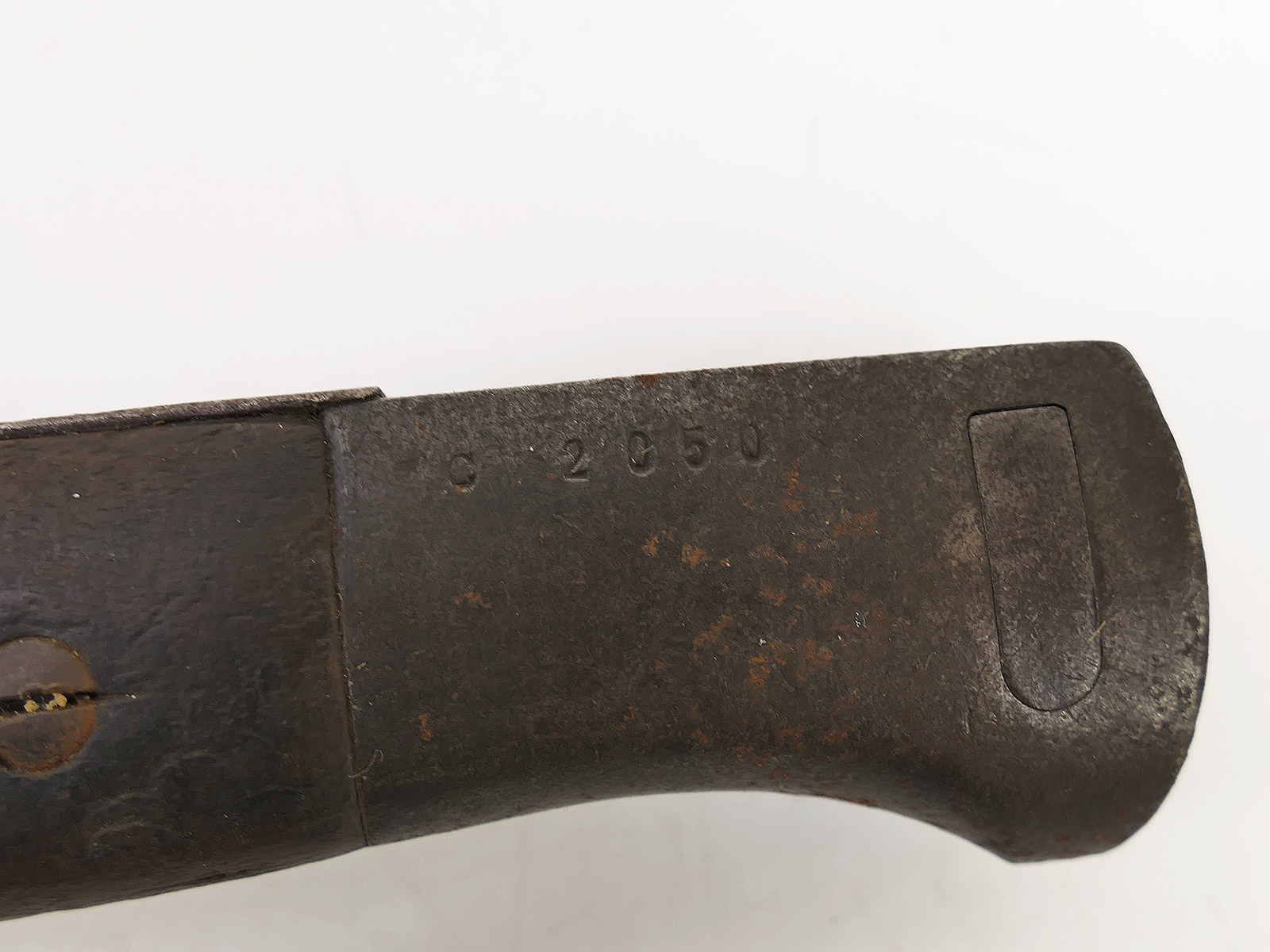 SET Wehrmacht Bajonett M84/98 Karabiner K98 / Seitengewehr mit Scheide + Koppelschuh BATTLE WORN