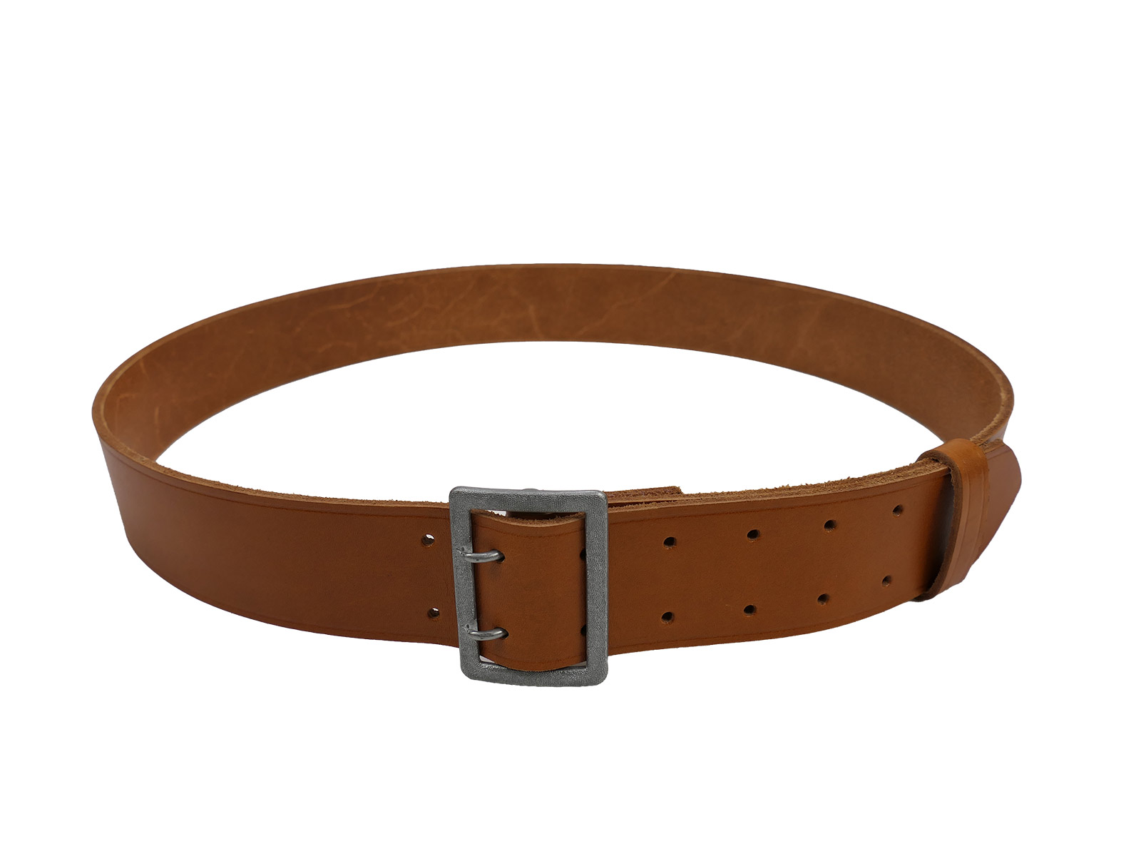 Offiziers Zweidornkoppel Braun 50mm Koppel Lederkoppel Braun Gesamtlänge 125cm COLLECTION