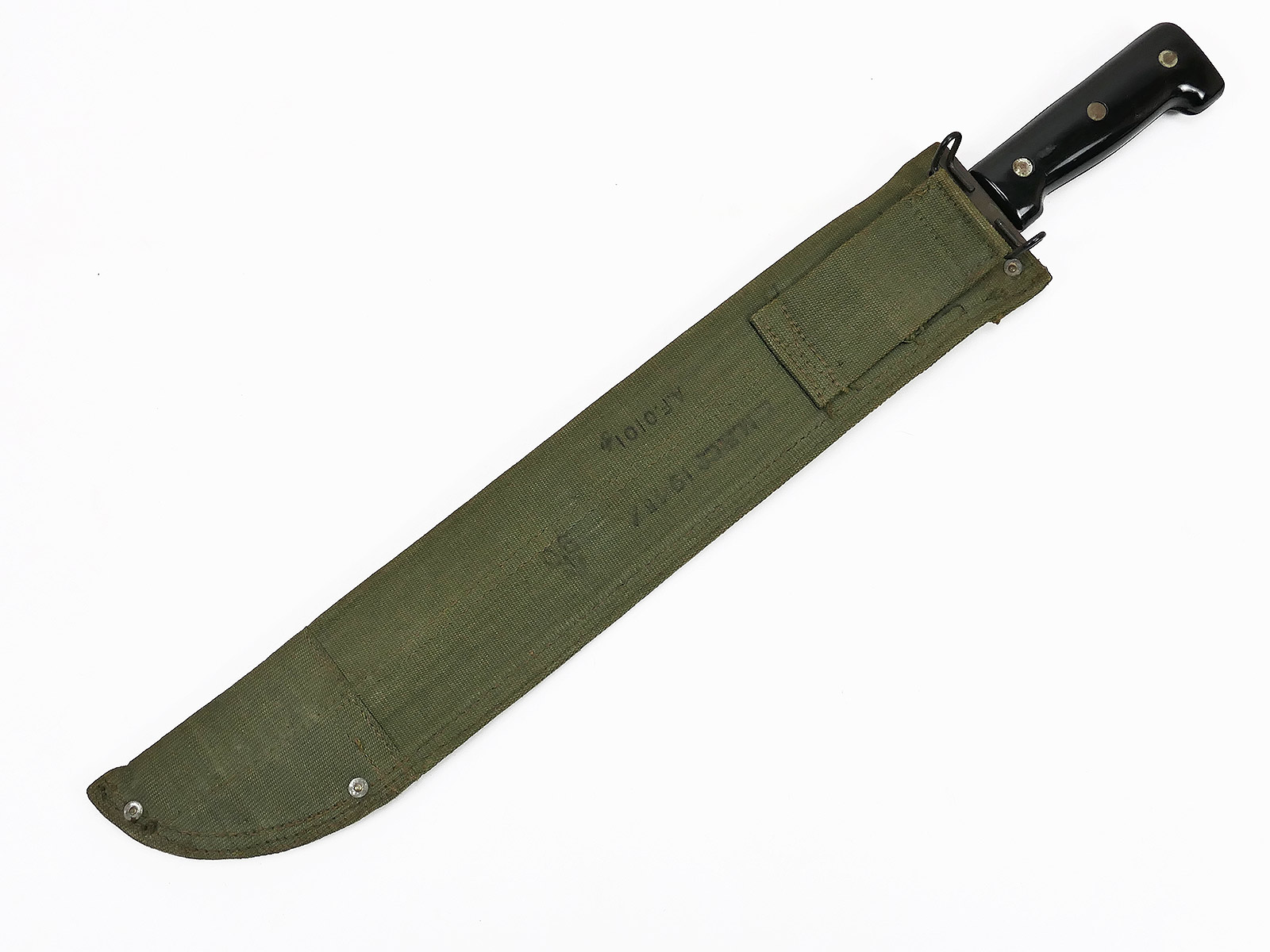 US Army WW2 KIFFE Machete (England) mit Canvas Scheide 1945 British Made