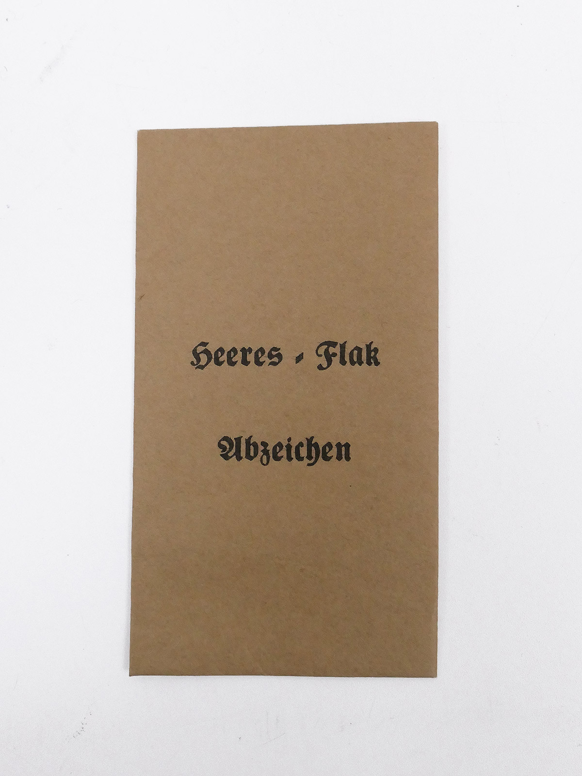 Verleihungstüte für Orden + Auszeichnungen - Heeres Flakabzeichen