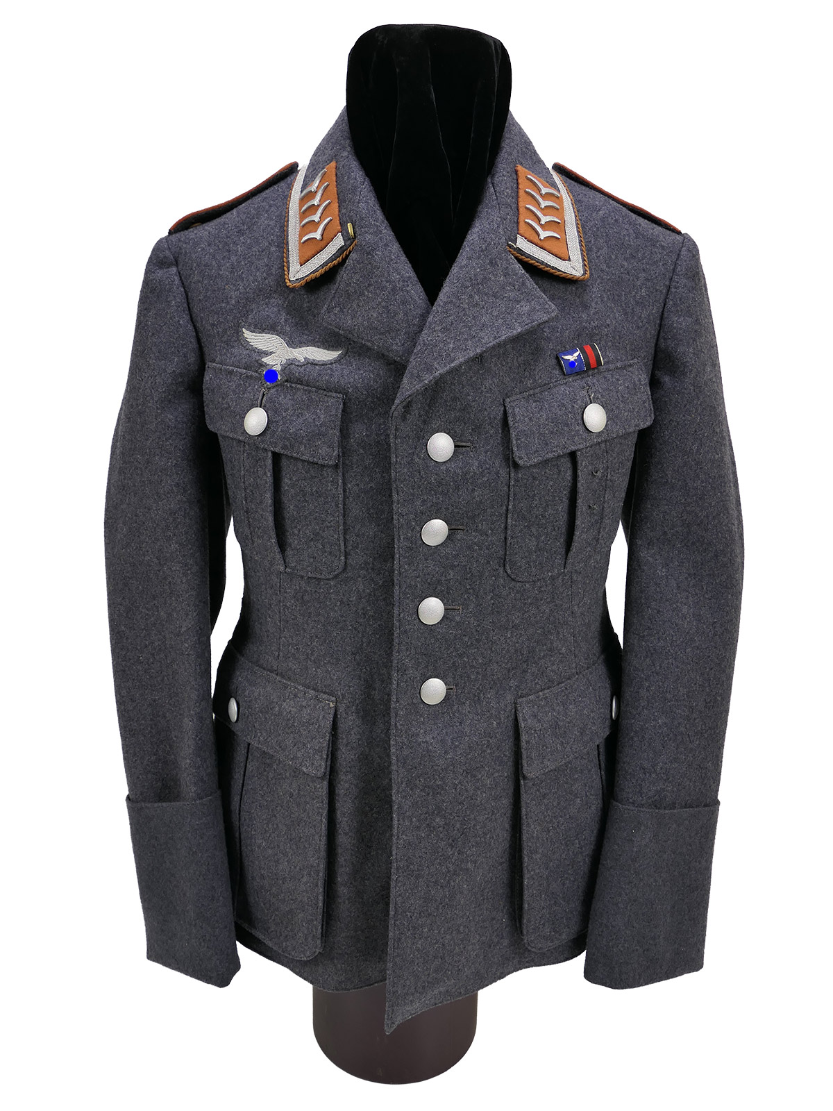 WK2 Original Luftwaffe Nachrichten Waffenrock OFw Uniform COLLECTION BATTLE WORN