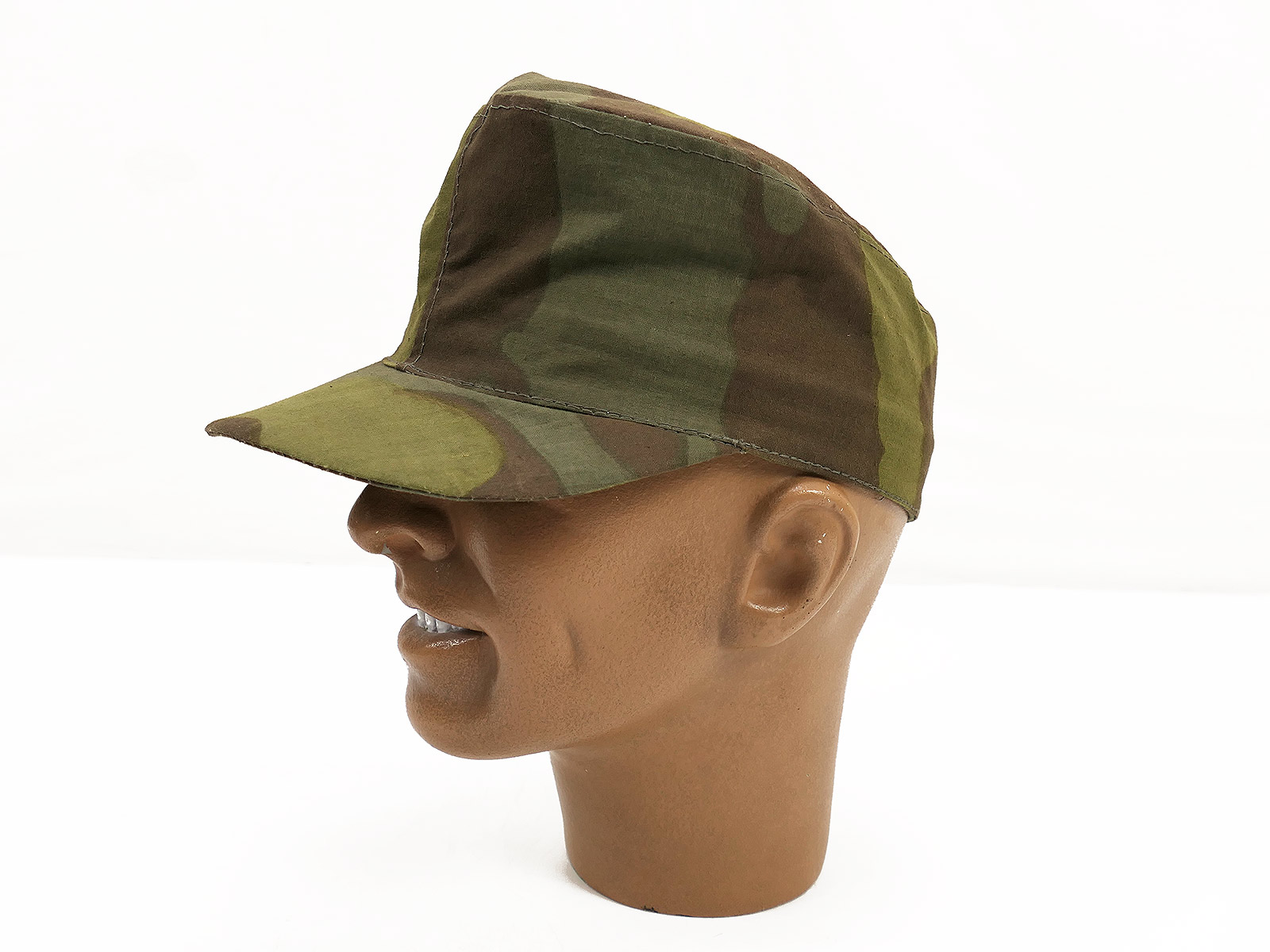 Waffen SS Tarnmütze Feldmütze Gr.57 Italian camouflage Tele Mimetico Original Stoff
