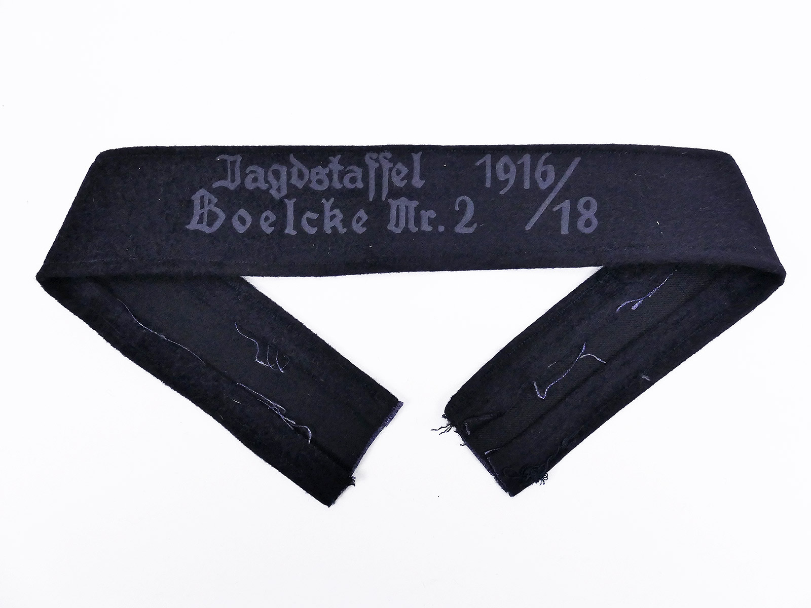 Luftwaffe Ärmelband Jagdstaffel Boelcke Nr.2 1916/18 Druck auf Filz umgelegt